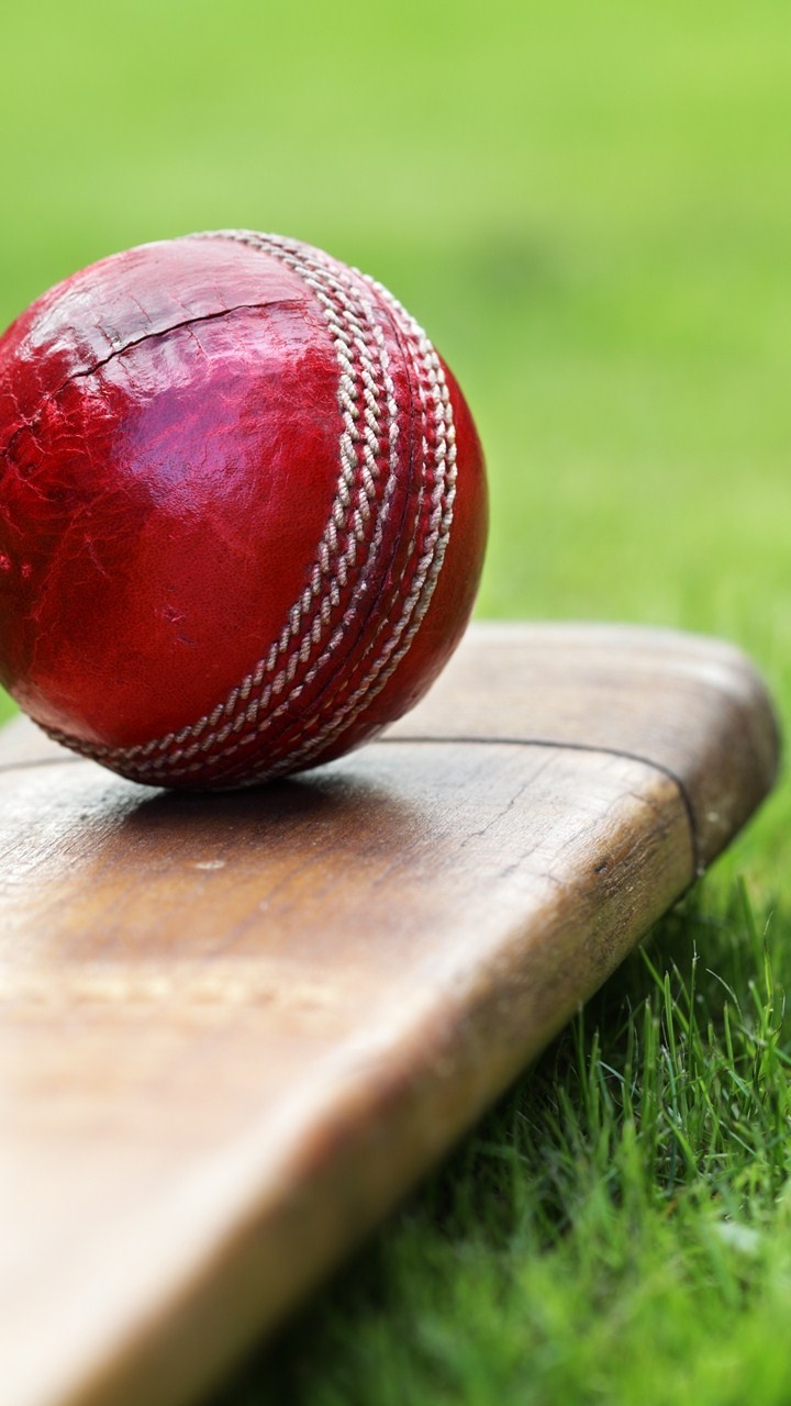 Rot-brauner Holzbaseball Auf Braunem Holzbrett. Wallpaper in 720x1280 Resolution