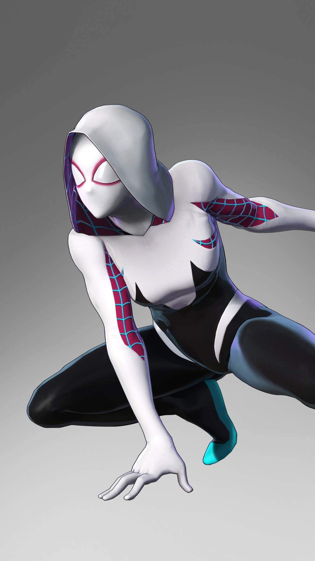 Spider-man, Gwen Stacy, Millas Morales, Músculos, Ilustración. Wallpaper in 1080x1920 Resolution