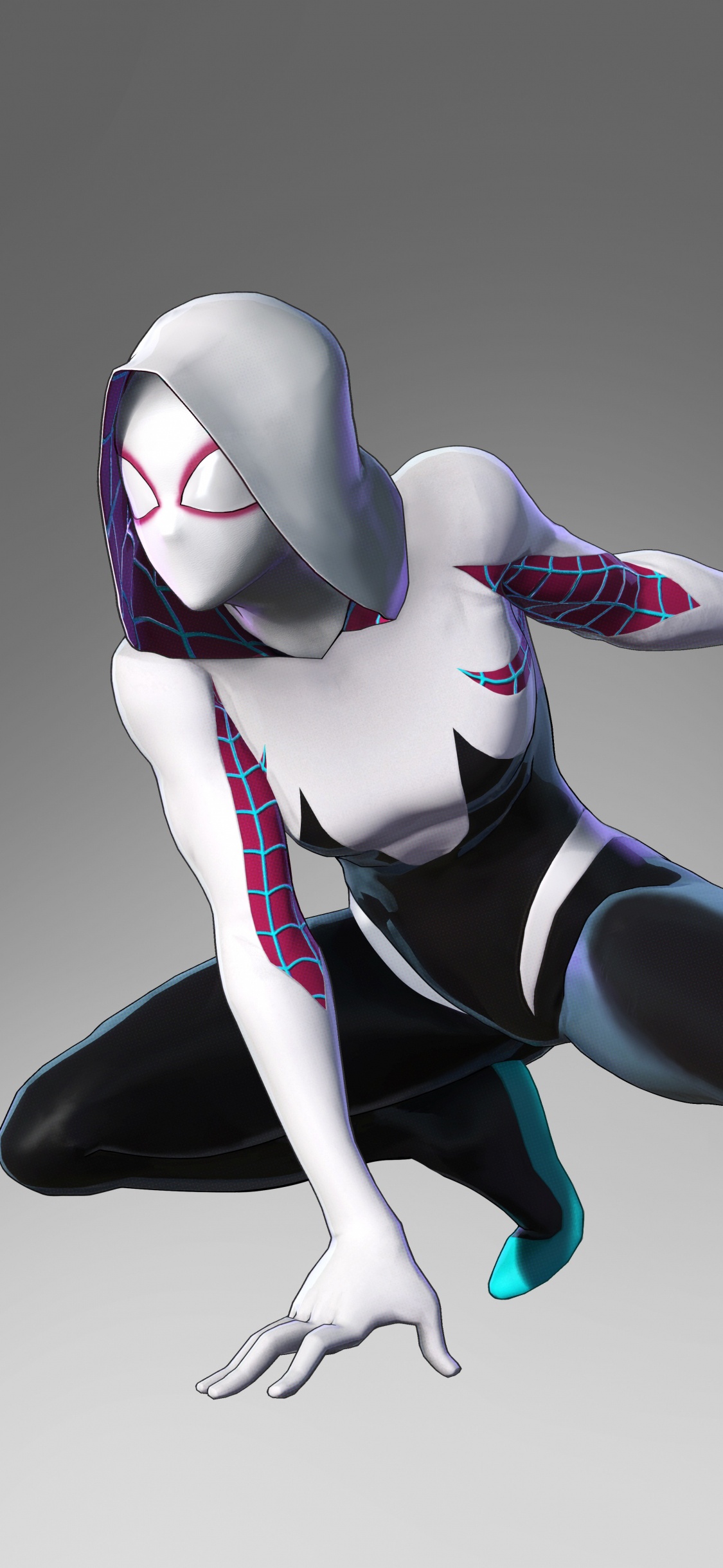 Spider-man, Gwen Stacy, Millas Morales, Músculos, Ilustración. Wallpaper in 1125x2436 Resolution