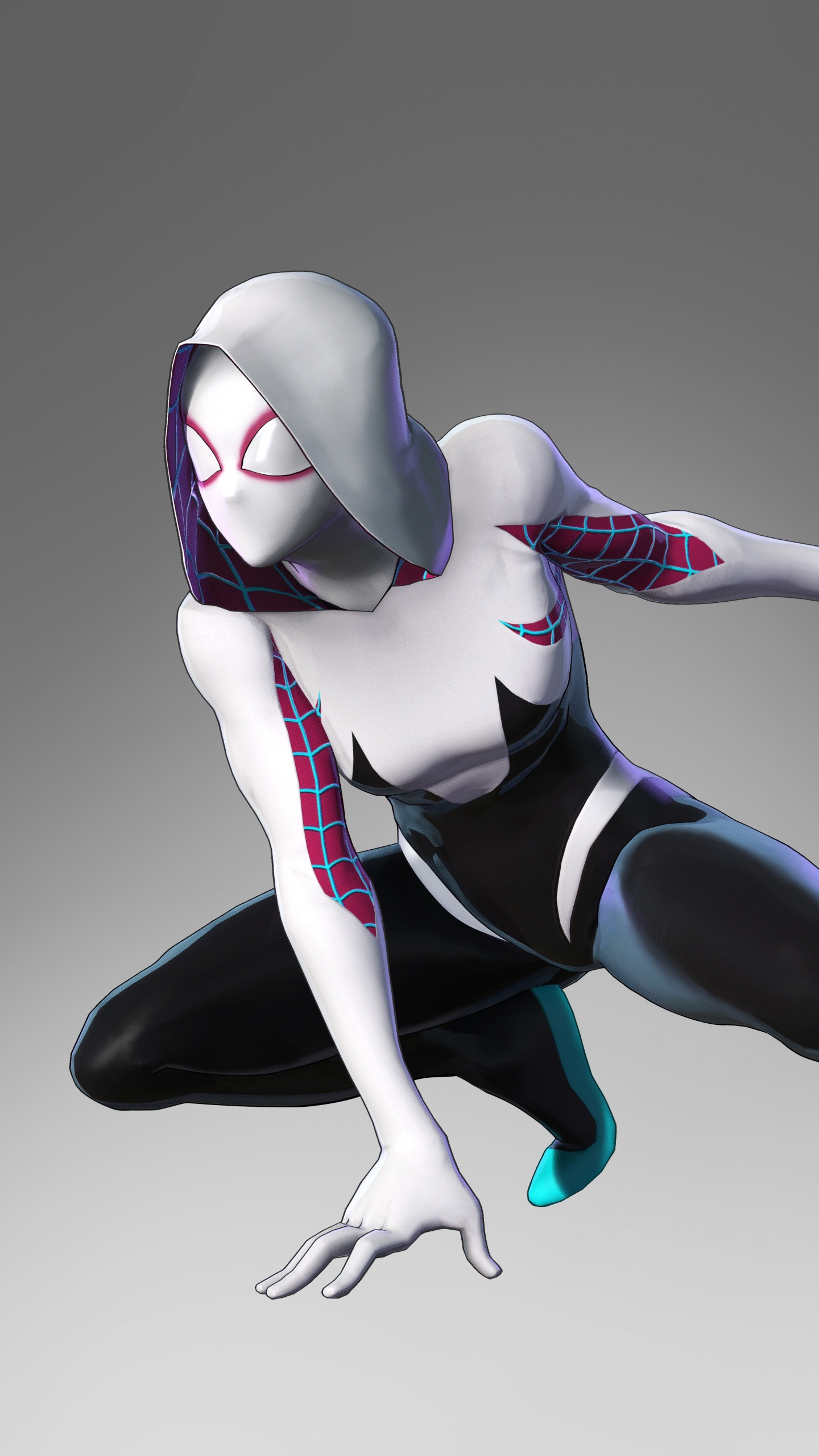 Spider-man, Gwen Stacy, Millas Morales, Músculos, Ilustración. Wallpaper in 1440x2560 Resolution