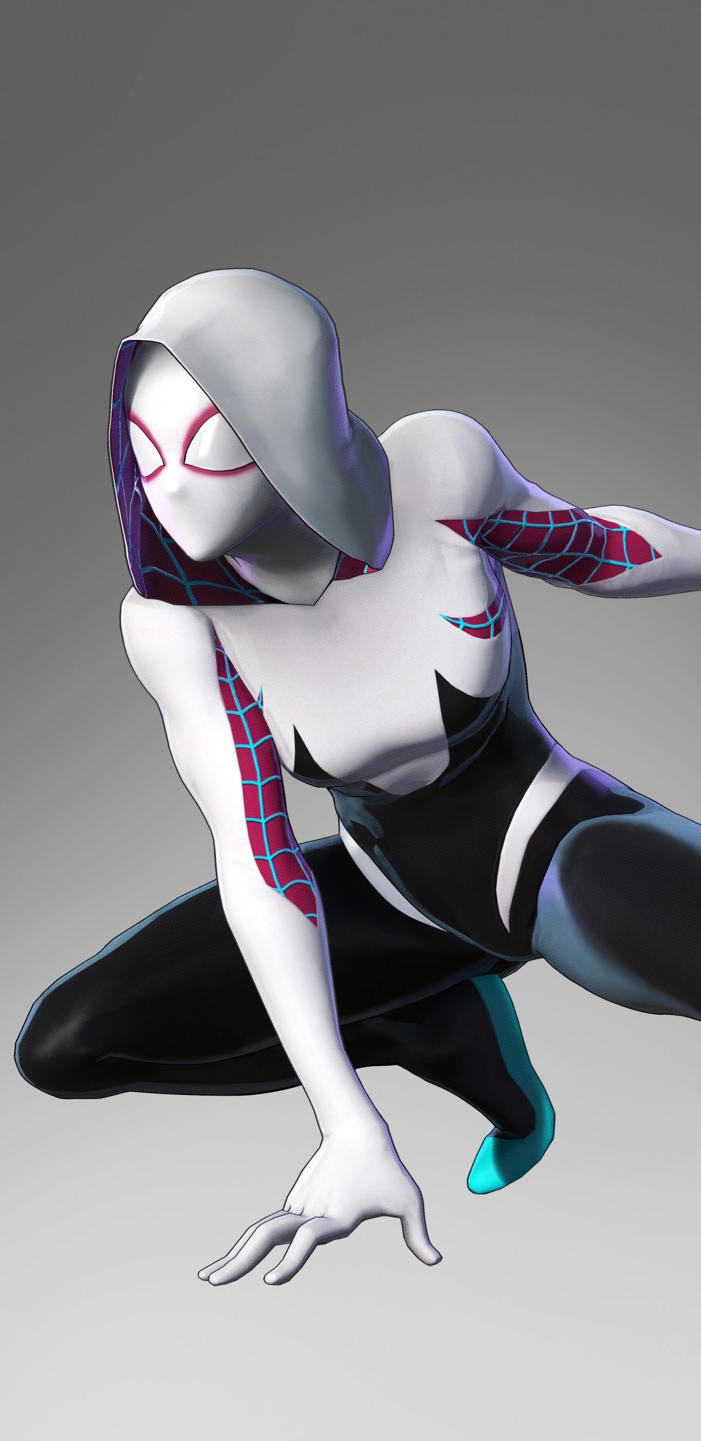 Spider-man, Gwen Stacy, Millas Morales, Músculos, Ilustración. Wallpaper in 1440x2960 Resolution