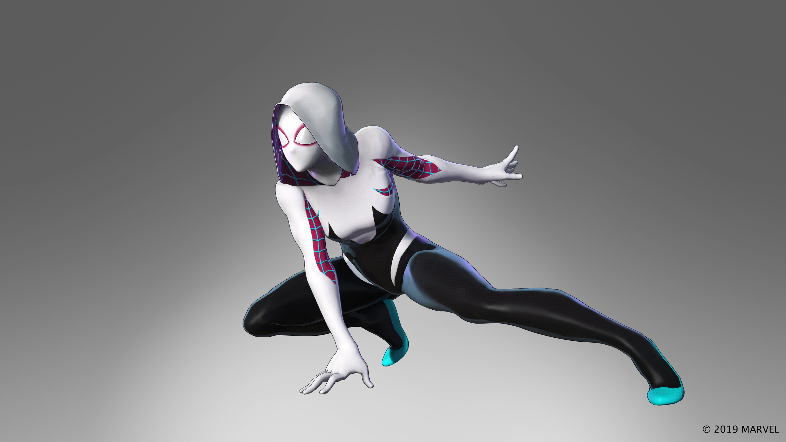 Spider-man, Gwen Stacy, Millas Morales, Músculos, Ilustración. Wallpaper in 2560x1440 Resolution