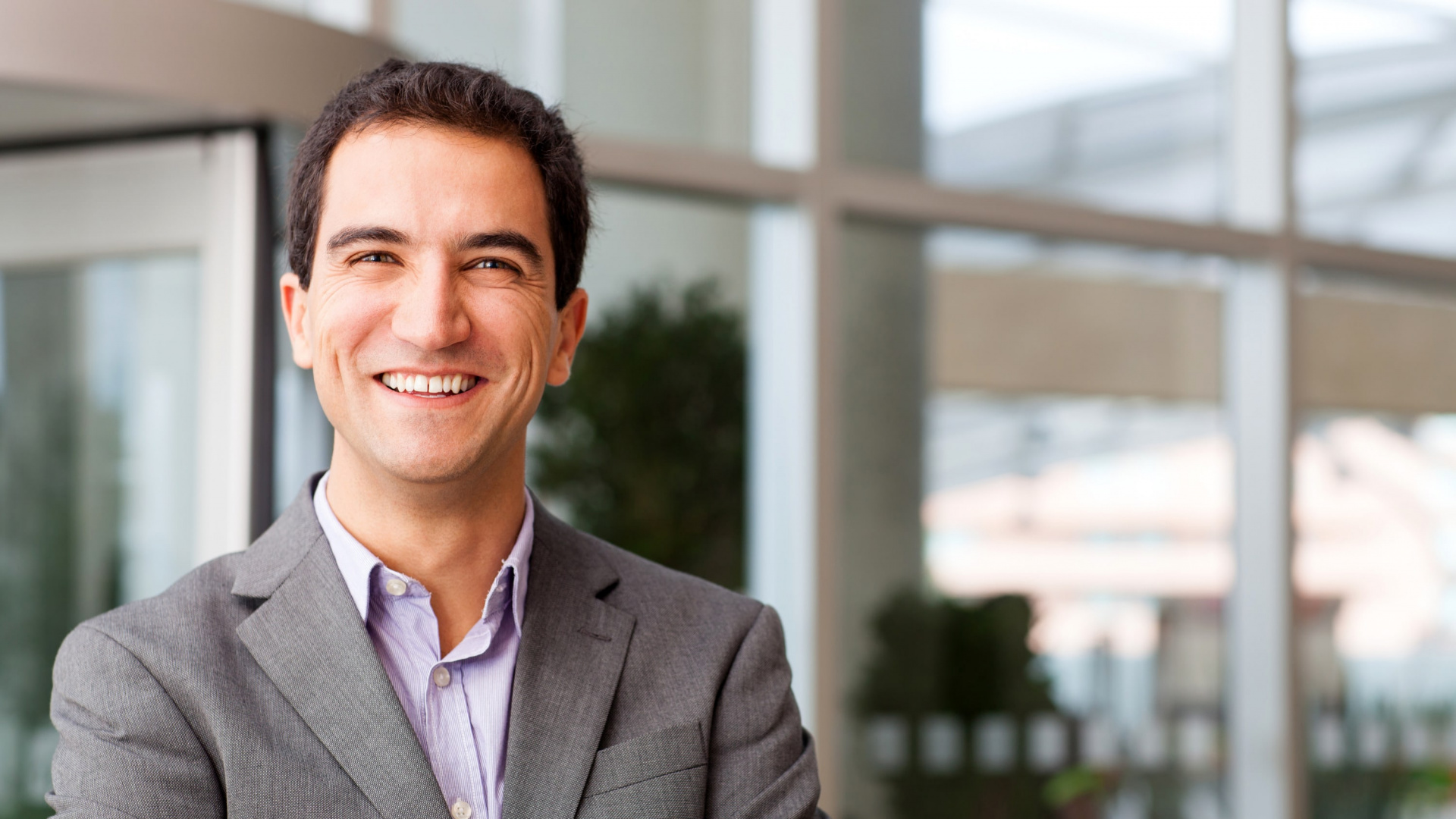 Negocio, Empresario, Sonrisa, Trabajo, Traje. Wallpaper in 1920x1080 Resolution