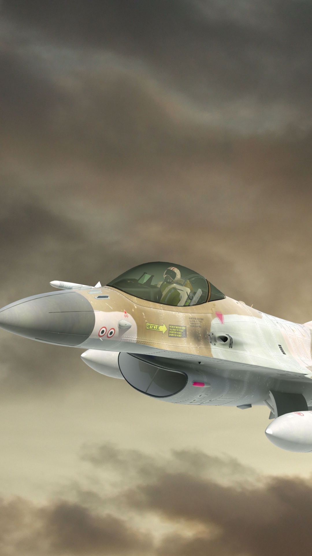 Gray and Black Jet Plane in The Sky. Wallpaper in 1080x1920 Resolution