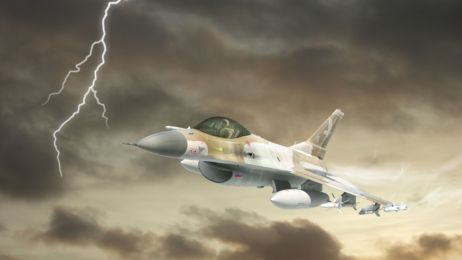 Gray and Black Jet Plane in The Sky. Wallpaper in 1920x1080 Resolution