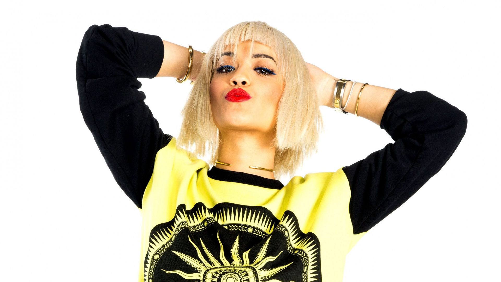 Hair, Blond, Yellow, Arm, Gesture. Wallpaper in 1920x1080 Resolution