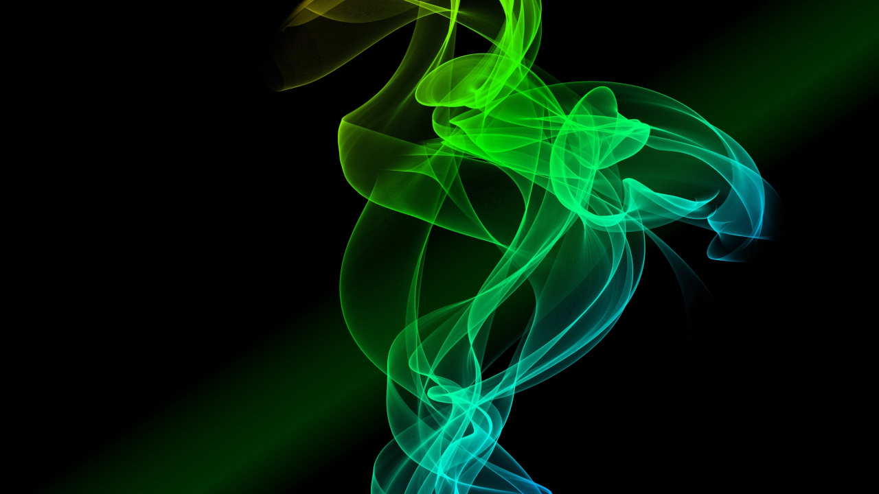 烟雾, 绿色的, 图形设计, 色彩, 光 壁纸 1280x720 允许
