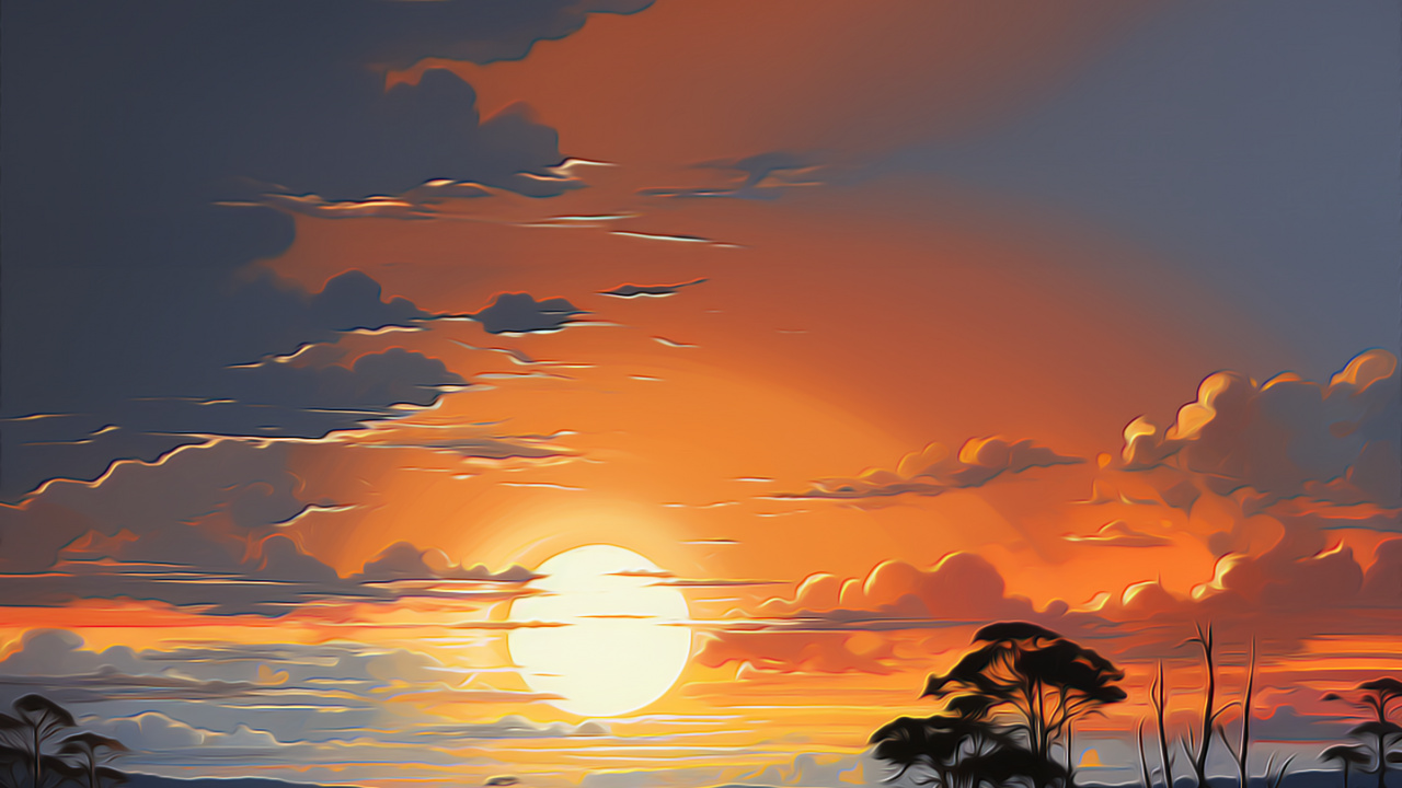 Afterglow, Cloud, Water, Ecoregion, Natural Landscape. Wallpaper in 1280x720 Resolution