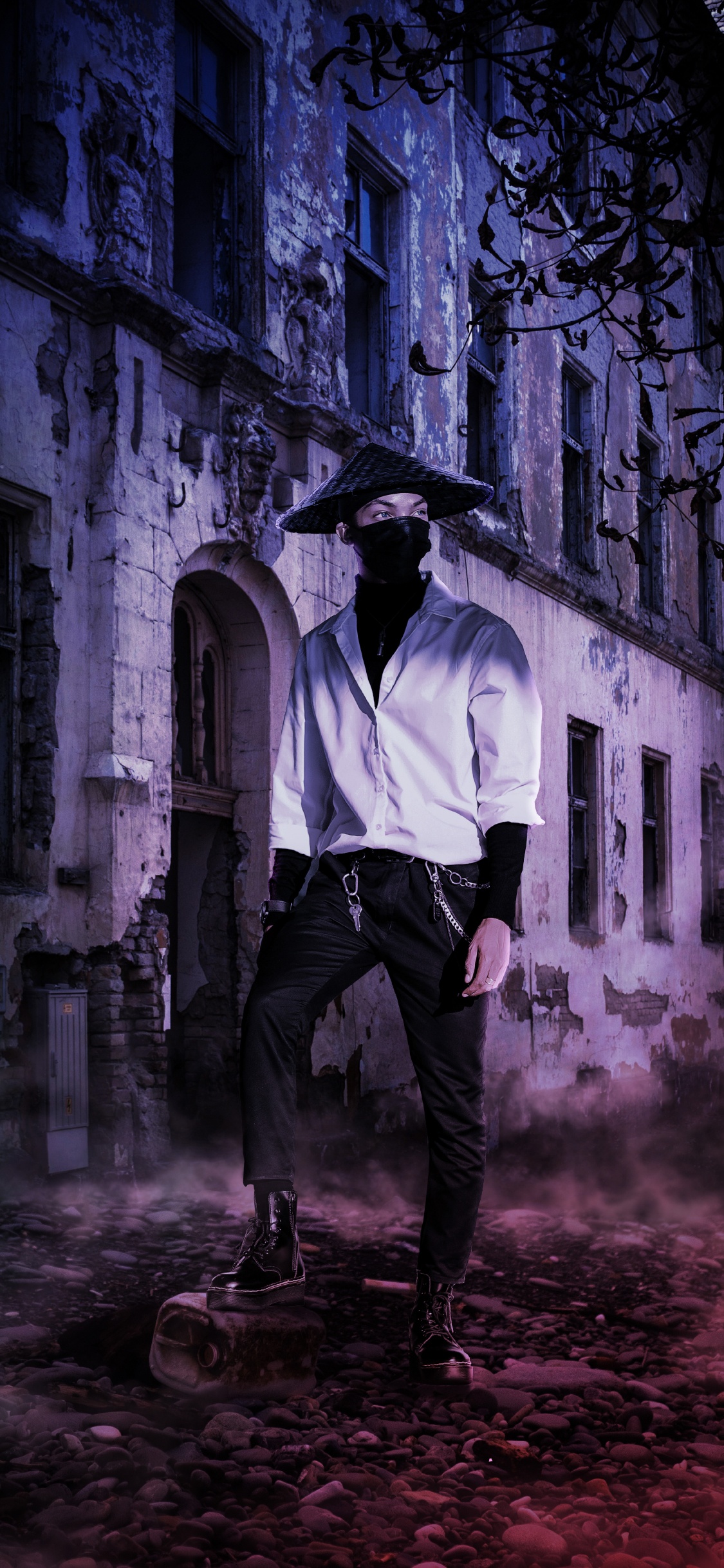 Hacker, Atmosphäre, Fenster, Schwarz Und Weiß, Farbtöne Und Schattierungen. Wallpaper in 1125x2436 Resolution