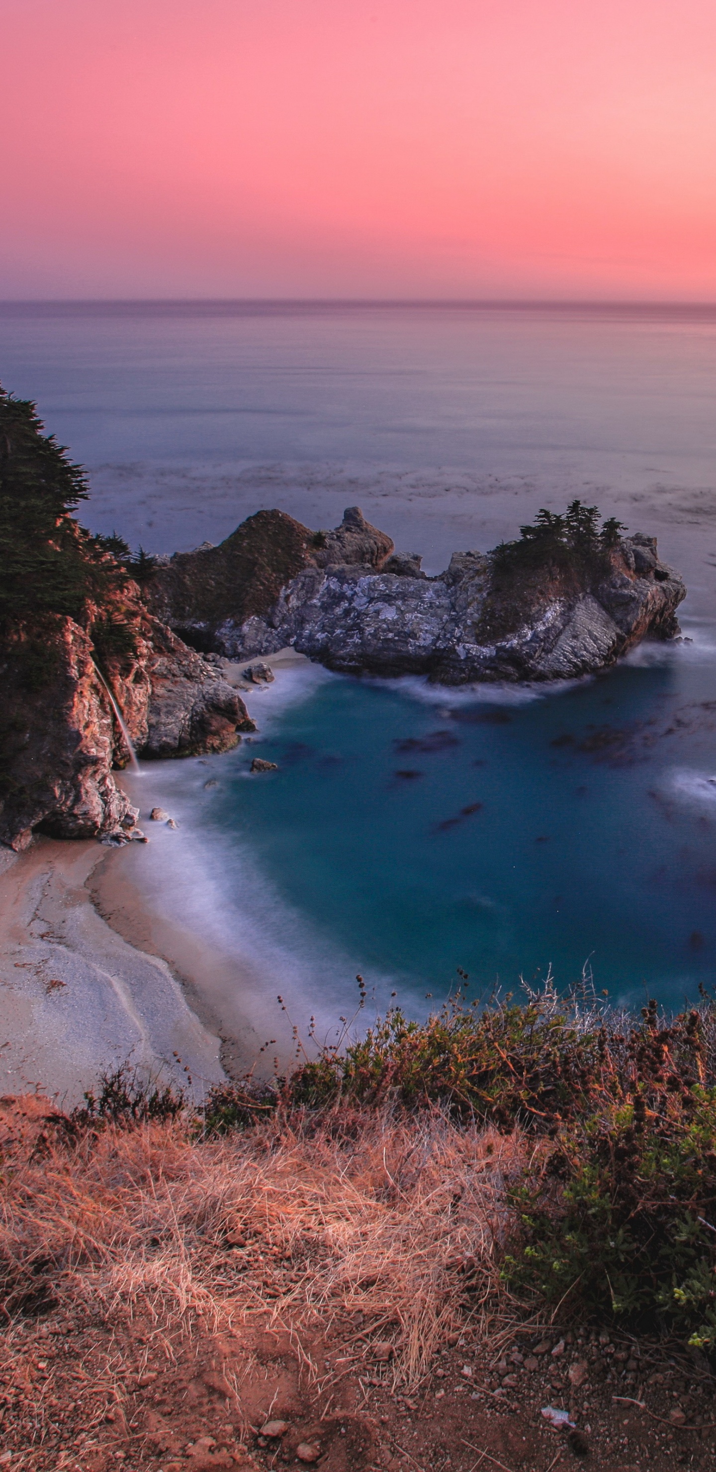 Julia Pfeiffer Burns State Park, About Damn Time, Water, Water Resources, Plant. Wallpaper in 1440x2960 Resolution