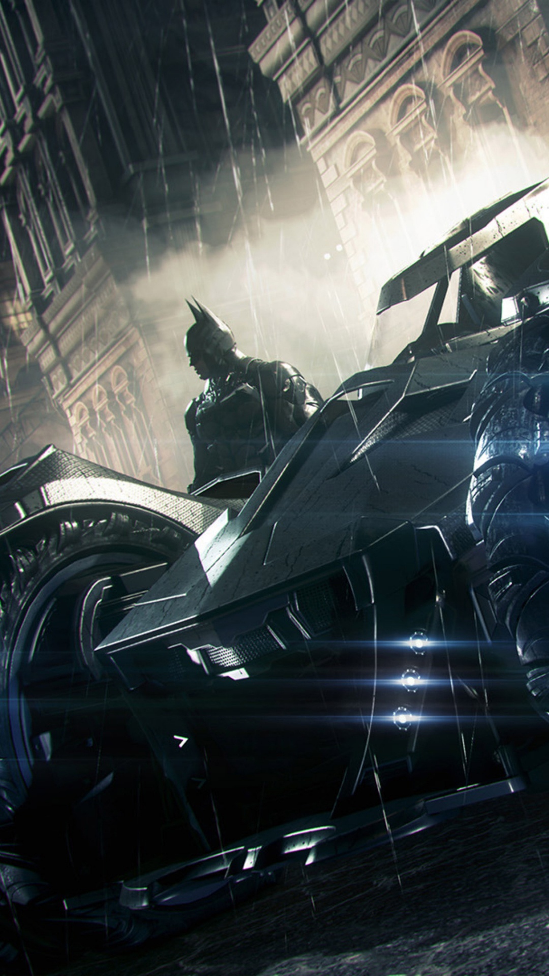 Batman Arkham Knight, Batman, Batmobile, Batman Arkham City, Rocksteady Studios. Wallpaper in 1080x1920 Resolution