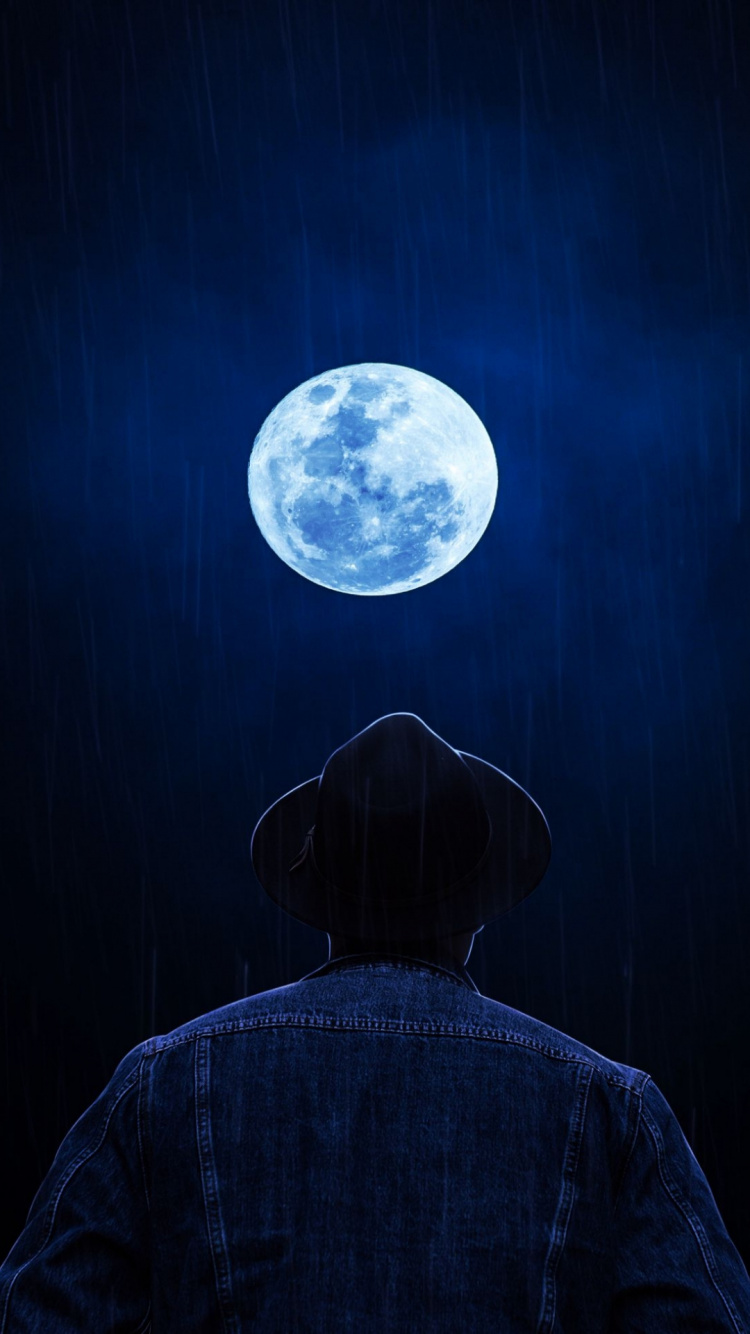 Moon, Mathematics, Atmosphere, World, Sleeve. Wallpaper in 750x1334 Resolution