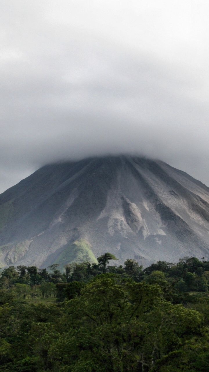 Árboles Verdes y Montañas Bajo Nubes Blancas Durante el Día. Wallpaper in 720x1280 Resolution