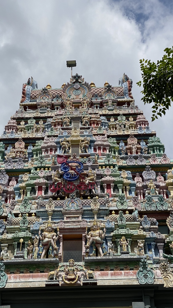 Singapur, Sri Thendayuthapani Tempel, Cloud, Fassade, Kultstätte. Wallpaper in 720x1280 Resolution