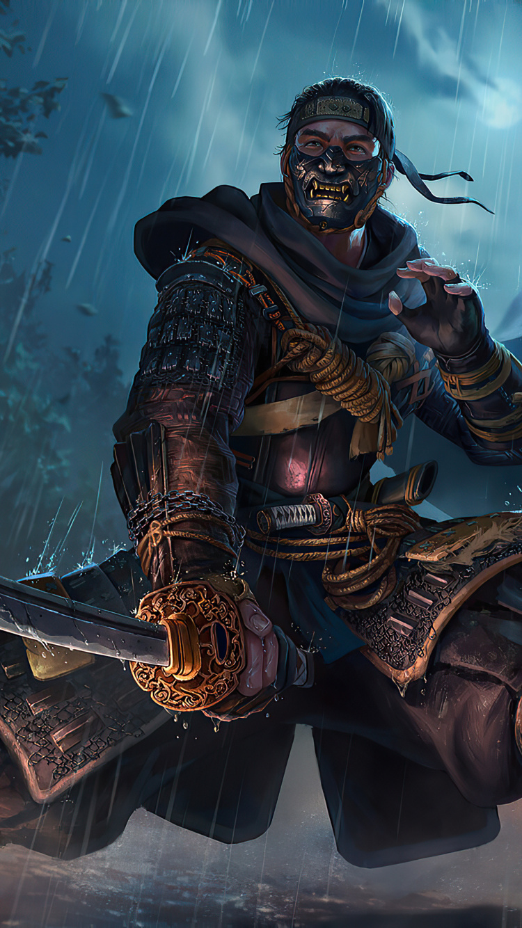 Geist Von Tsushima, Sucker Punch Productions, Masako Adachi, Jin Sakai, Playstation 4. Wallpaper in 750x1334 Resolution