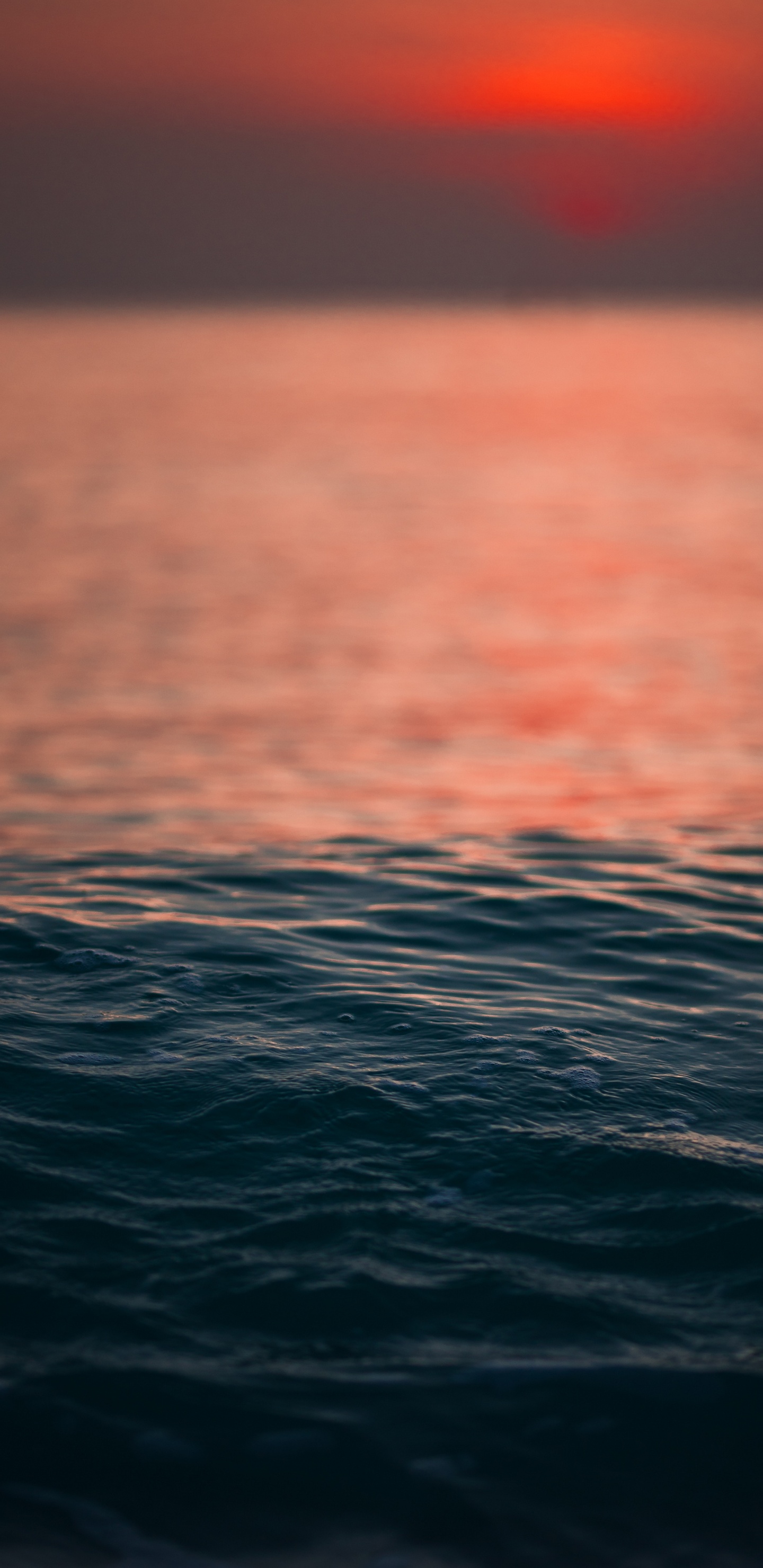 Sunset, Horizon, Sea, Water, Ocean. Wallpaper in 1440x2960 Resolution