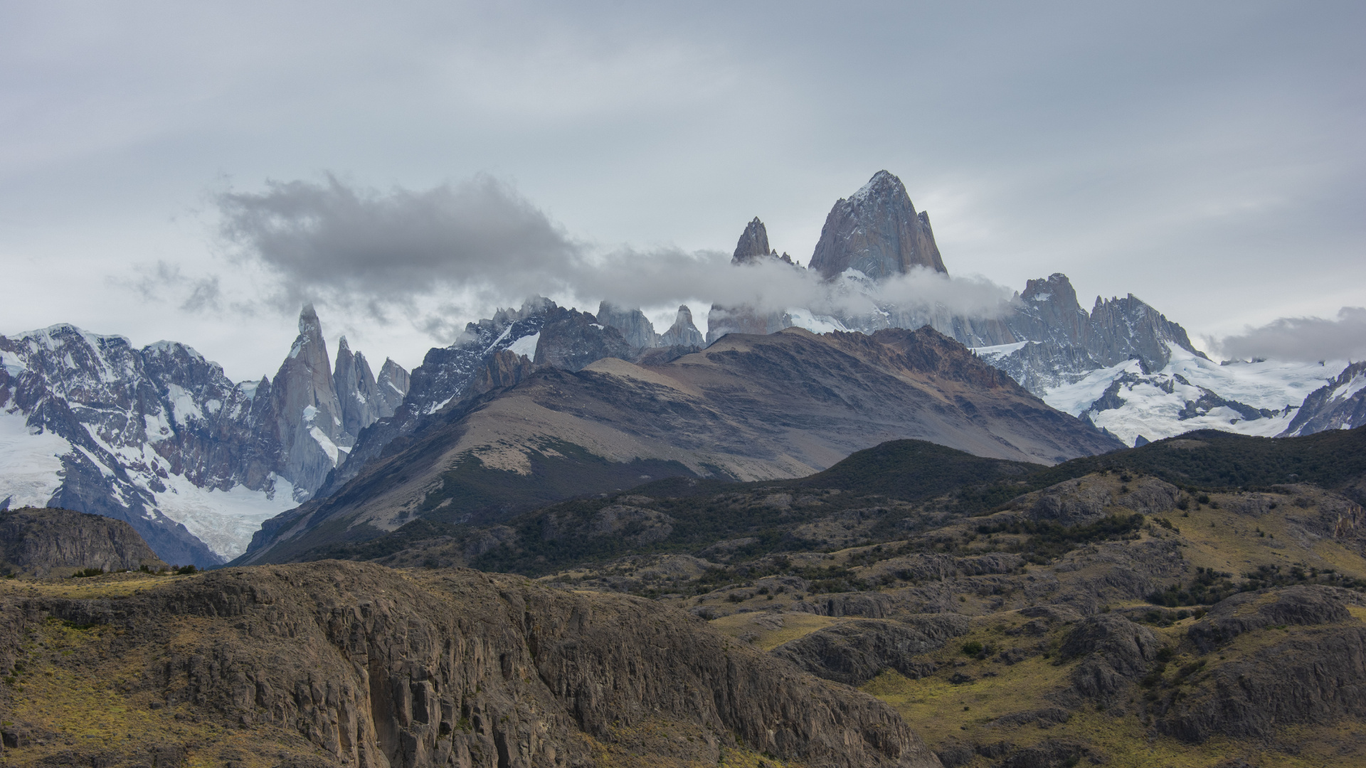 Mountain Range, Mountainous Landforms, Mountain, Highland, Ridge. Wallpaper in 1920x1080 Resolution