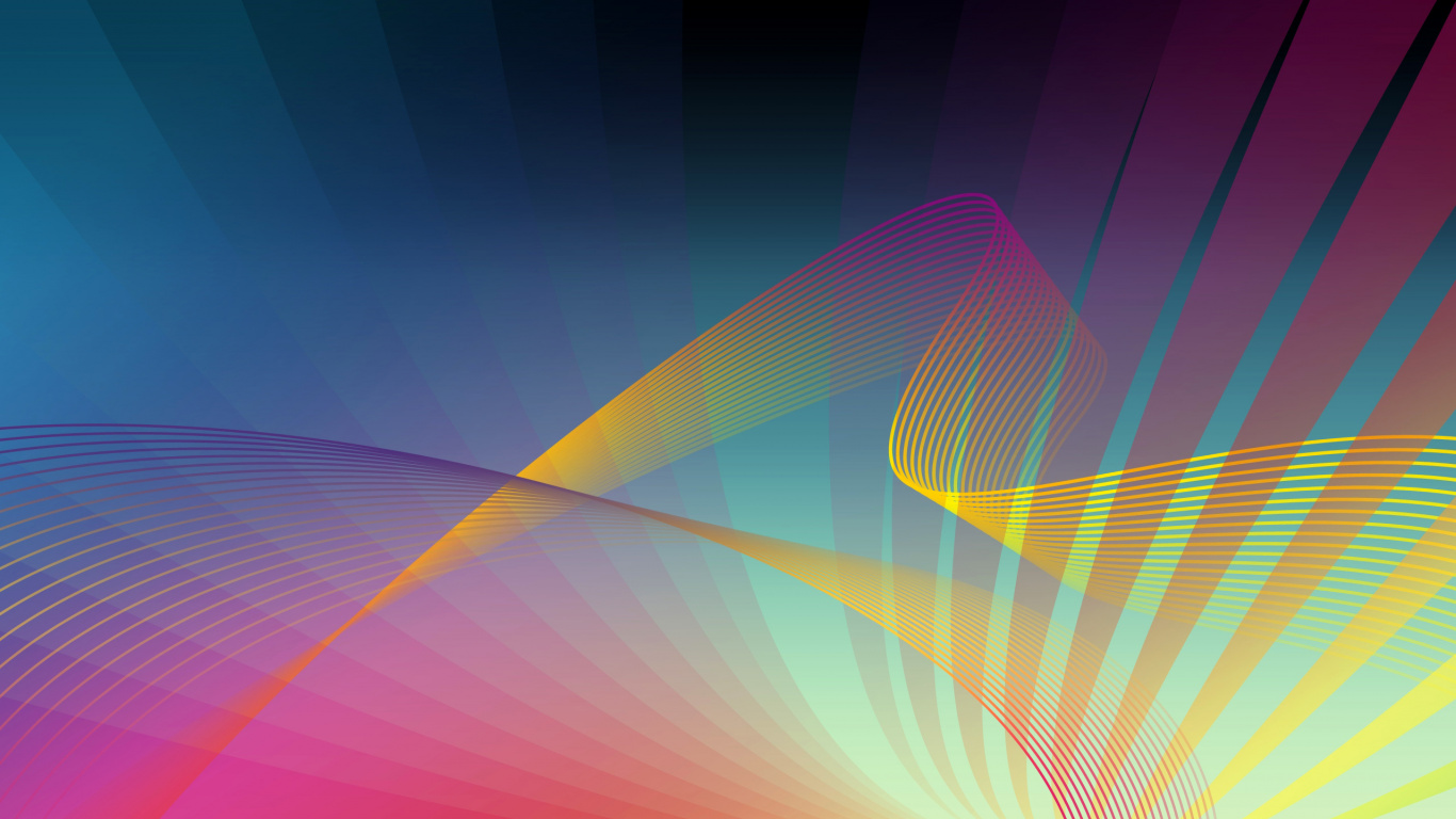 Purple and Yellow Abstract Painting. Wallpaper in 1366x768 Resolution
