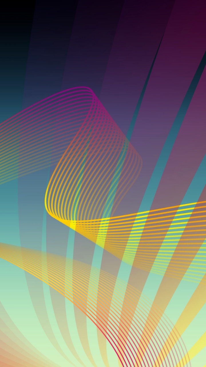 Lila Und Gelbe Abstrakte Malerei. Wallpaper in 720x1280 Resolution