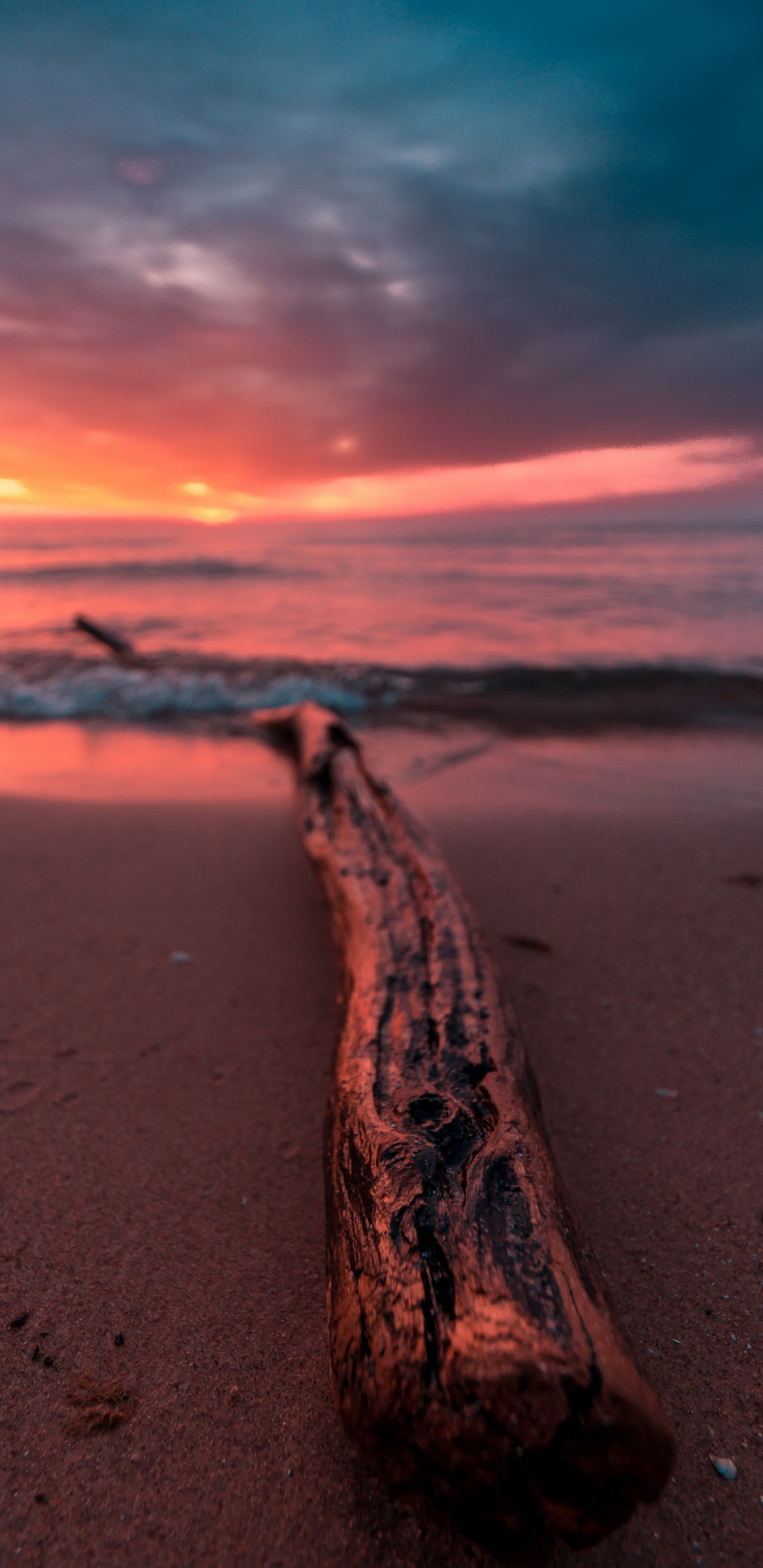 Puesta, Agua, Mar, Oceano, Naturaleza. Wallpaper in 1440x2960 Resolution