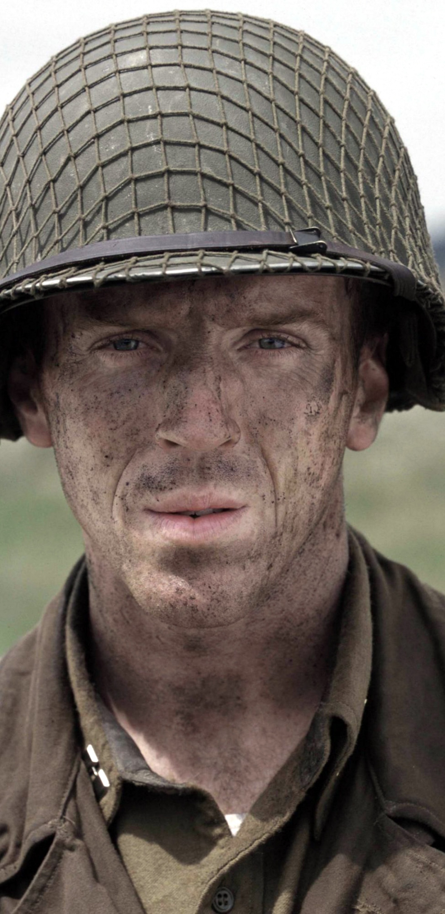 Damian Lewis, Banda de Hermanos, Cabeza, Sombrero, Arnés. Wallpaper in 1440x2960 Resolution