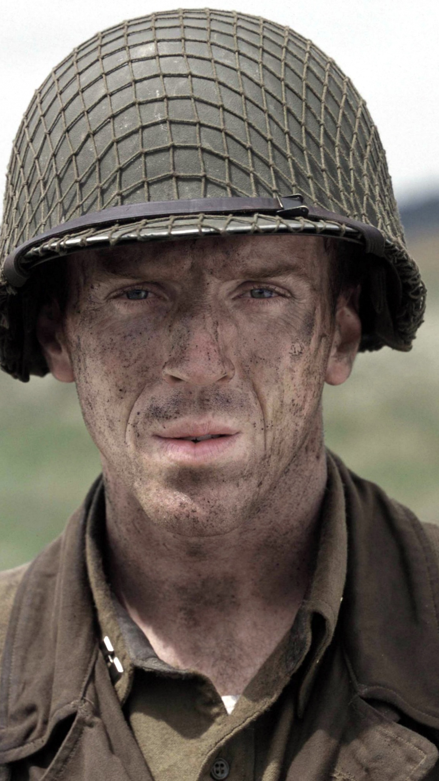 Damian Lewis, Band of Brothers, Head, Hat, Headgear. Wallpaper in 1440x2560 Resolution