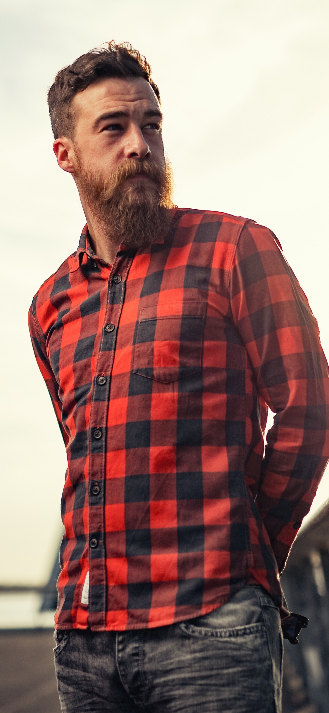 Plaids, Gesichtsbehaarung, Kehllappen, Tartan, Muster. Wallpaper in 1125x2436 Resolution