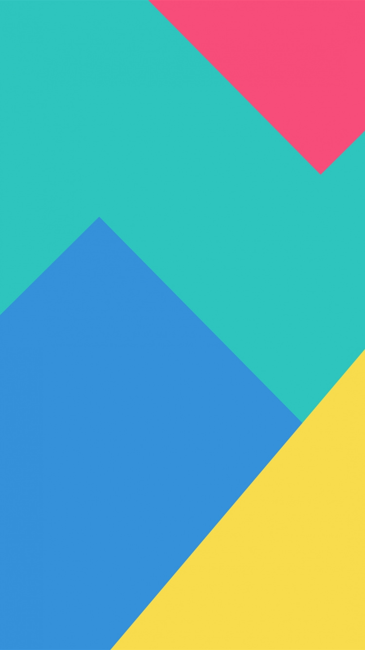 Xiaomi, MIUI 9, Diseño Gráfico, Triangulo, Azul. Wallpaper in 750x1334 Resolution