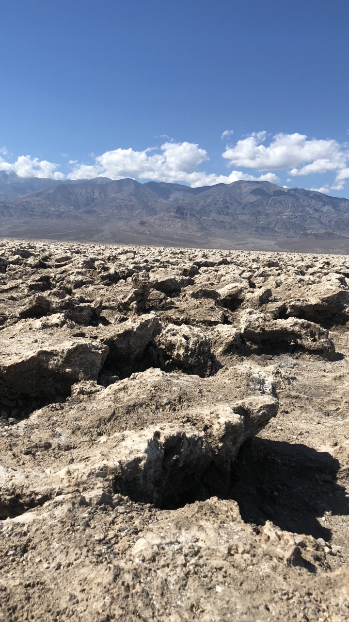Unis, Nevada, la Vallée de la Mort, Death Valley National Park, Badlands. Wallpaper in 720x1280 Resolution