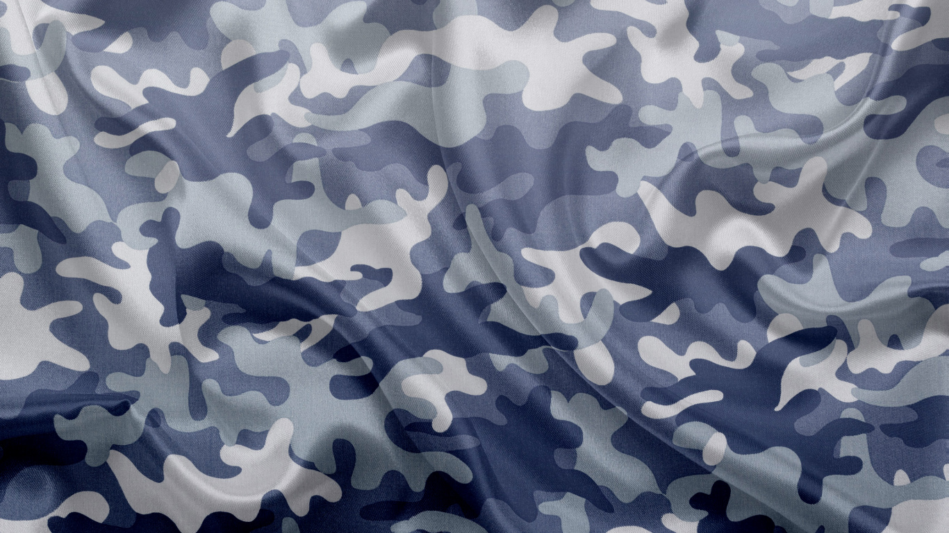 Blau-weiß Gepunktetes Textil. Wallpaper in 1366x768 Resolution