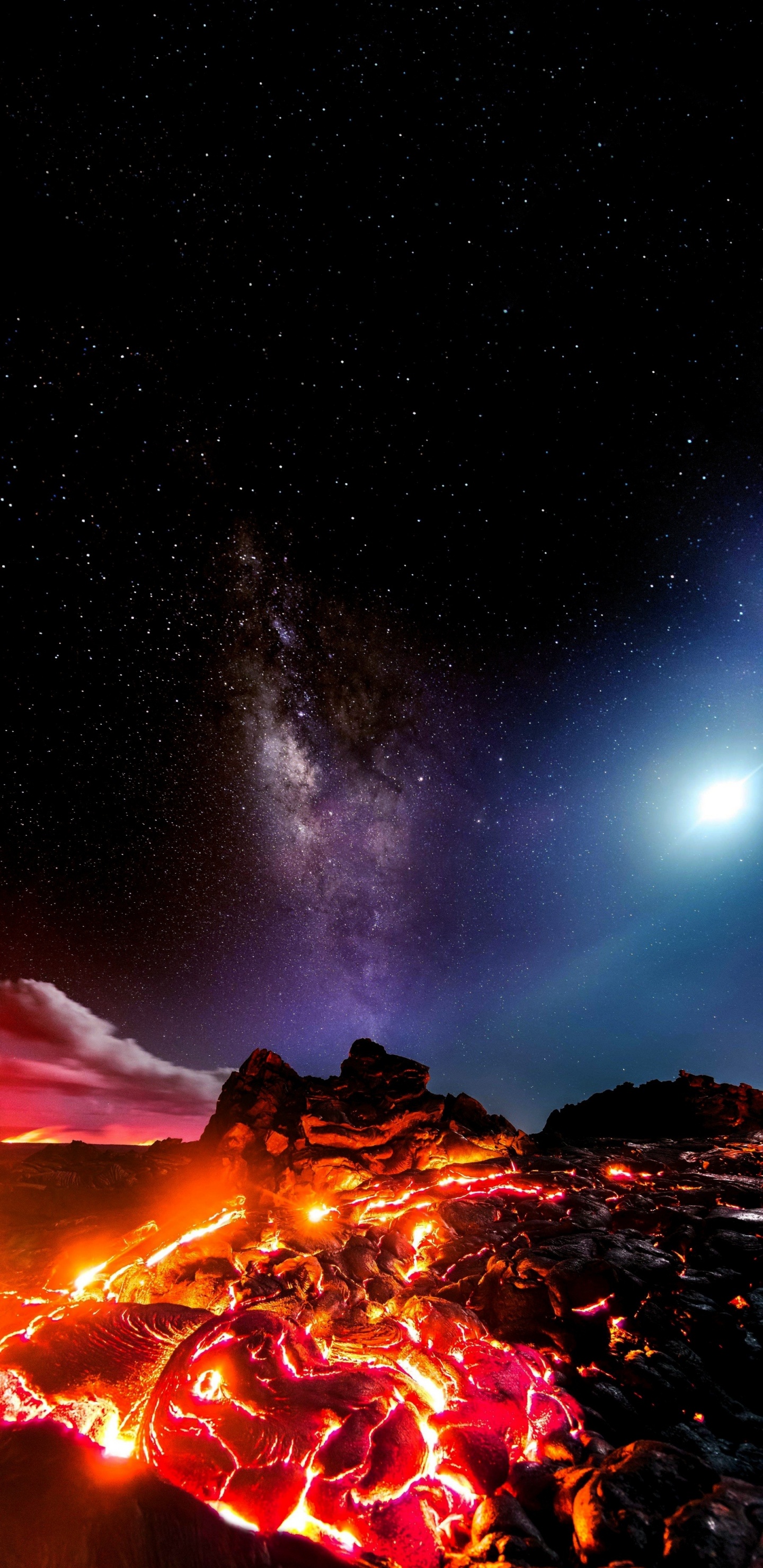 气氛, 光, 自然景观, 天文学对象, 明星 壁纸 1440x2960 允许