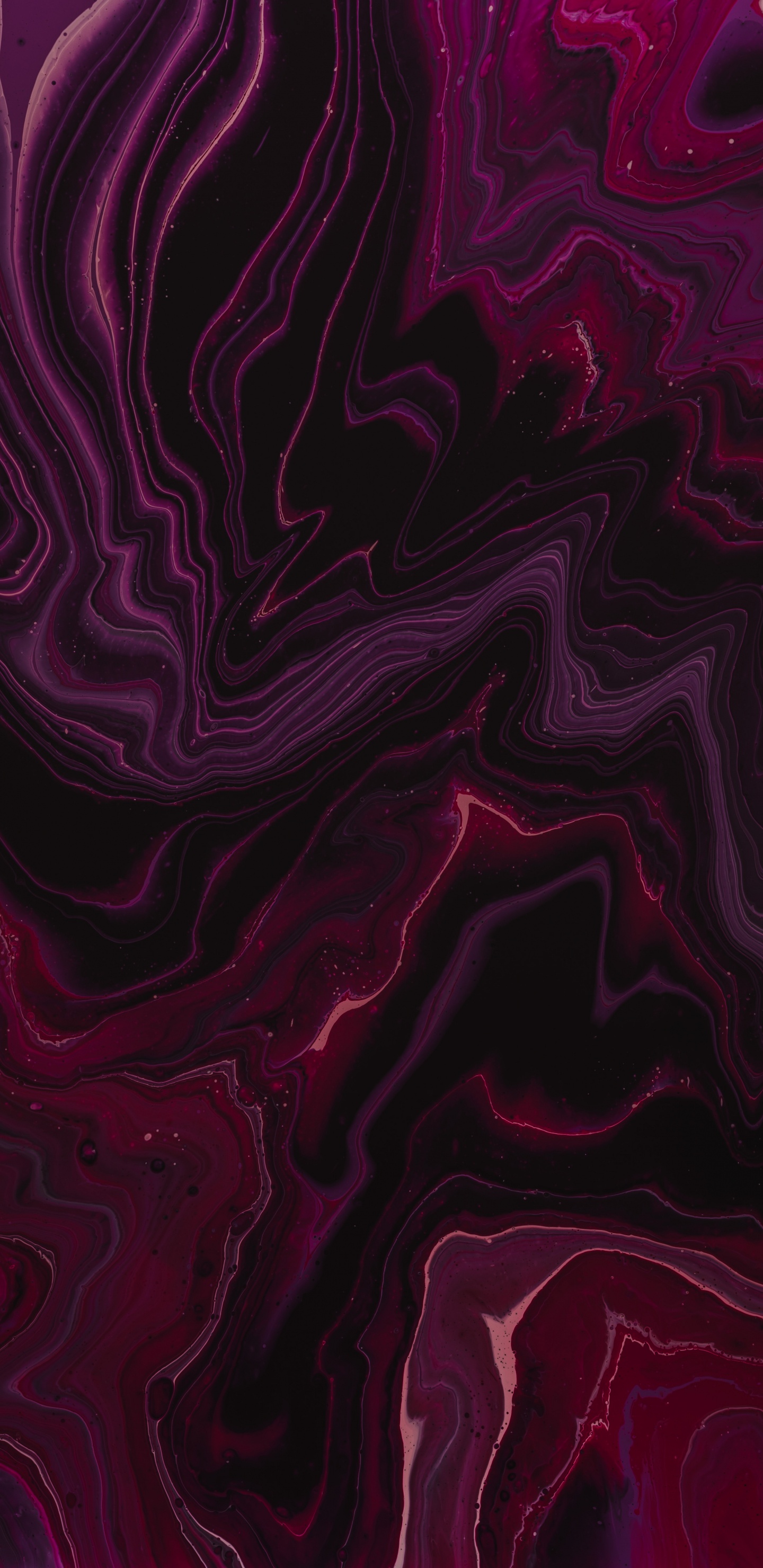 Pintura Abstracta Morada y Negra. Wallpaper in 1440x2960 Resolution