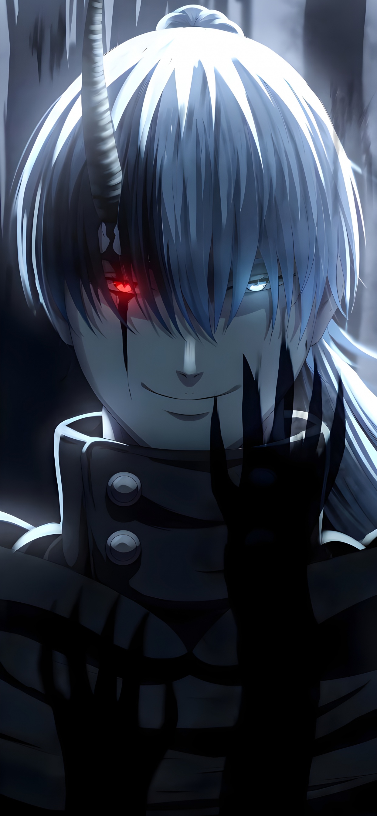 L'anime, Trèfle Noir, Jujutsu Kaisen, Manche, Tête. Wallpaper in 1242x2688 Resolution