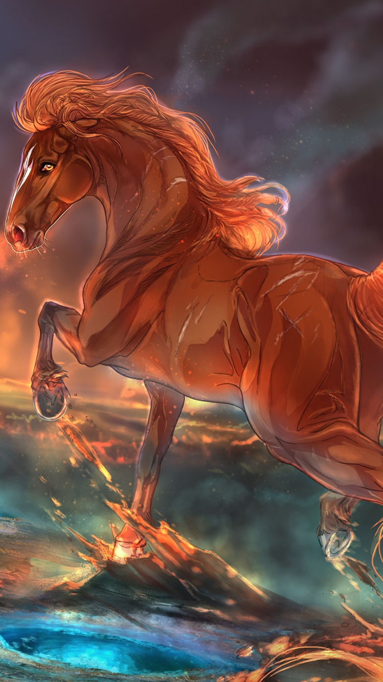 Femme Dans L'eau Aux Cheveux Bruns. Wallpaper in 750x1334 Resolution