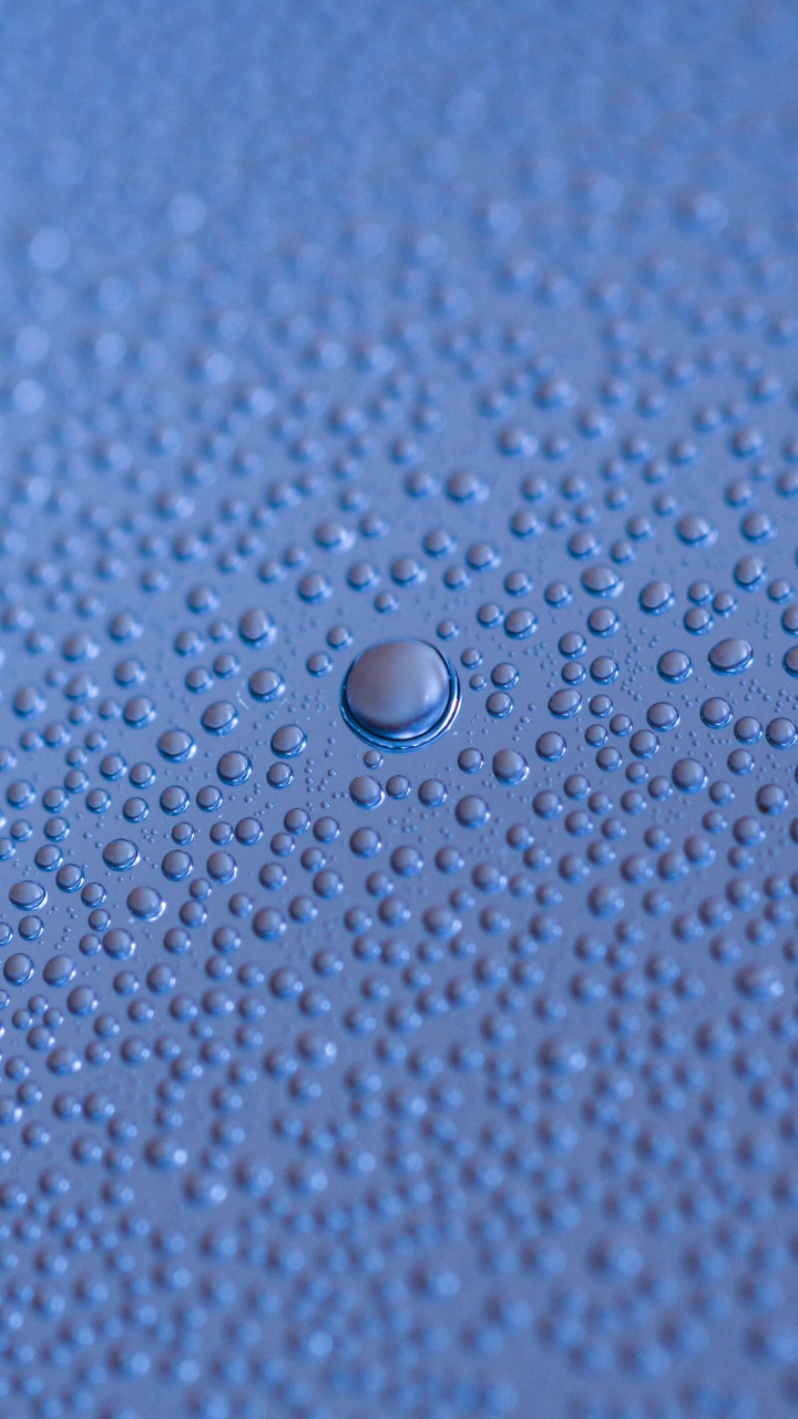 Blue, Azure, Water, Drop, Button. Wallpaper in 720x1280 Resolution