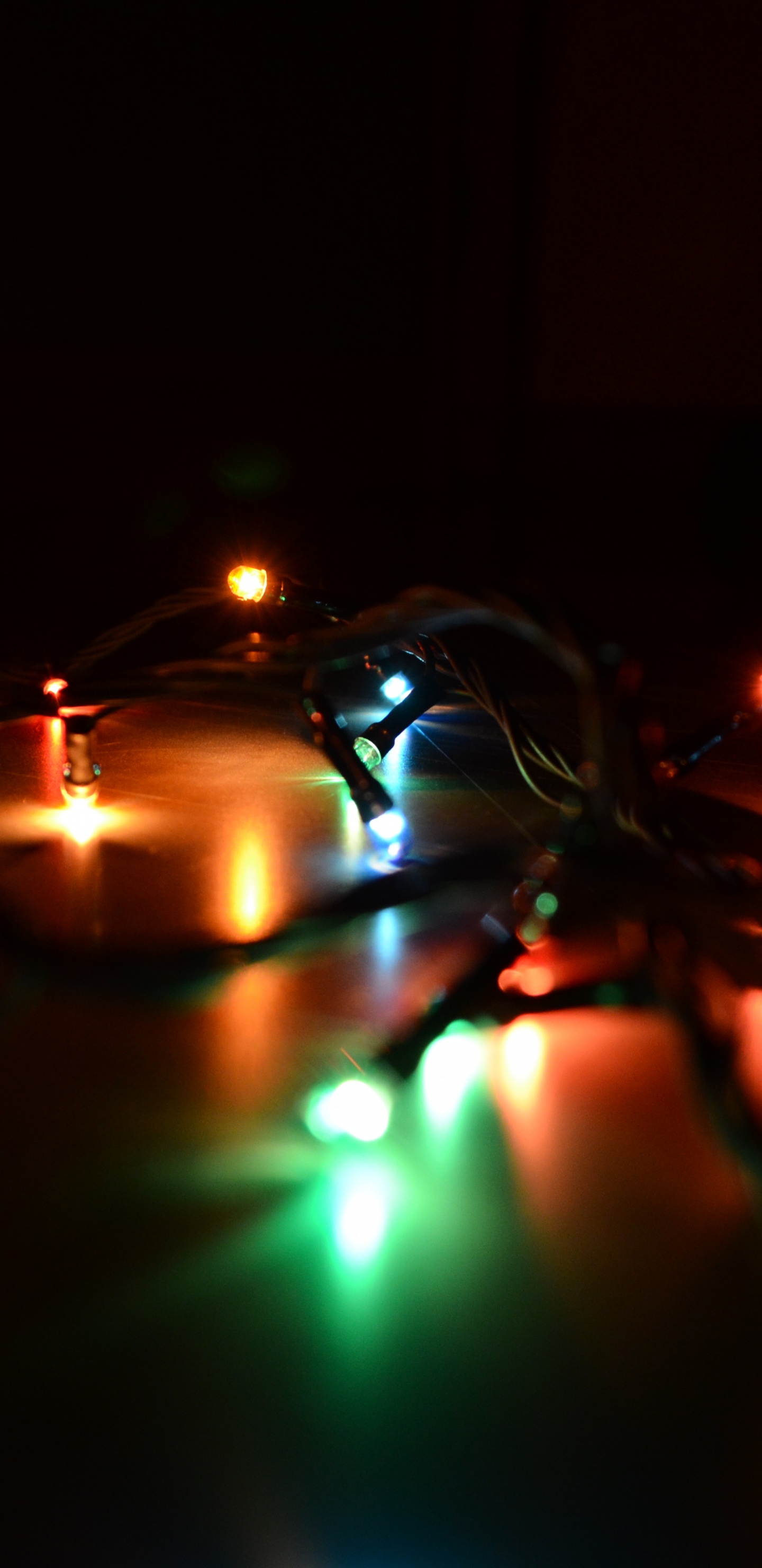 圣诞彩灯, 圣诞节那天, 光, 圣诞节, 反射 壁纸 1440x2960 允许