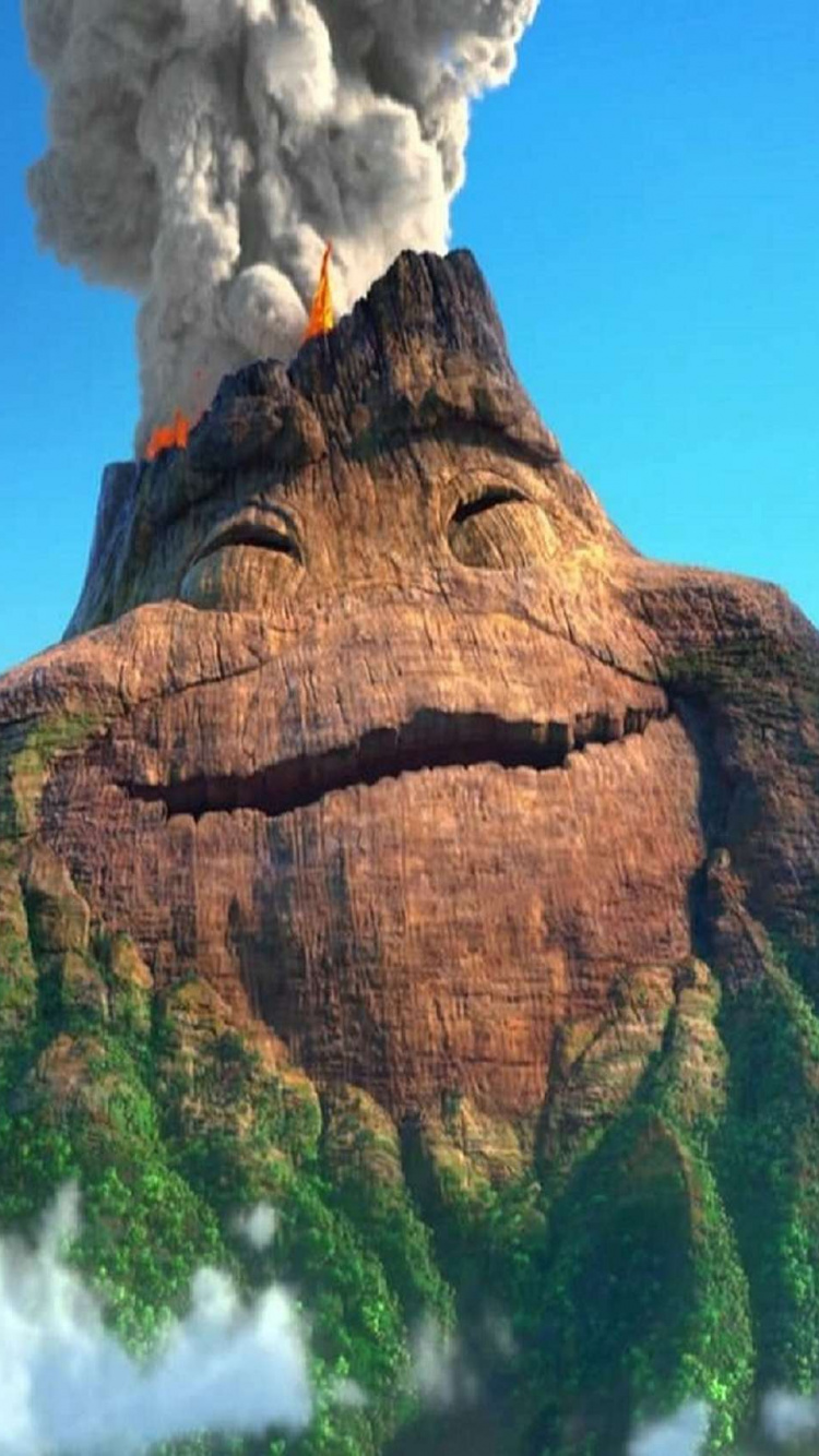 Formation de Roche Brune Avec de L'herbe Verte Sous un Ciel Bleu Pendant la Journée. Wallpaper in 750x1334 Resolution