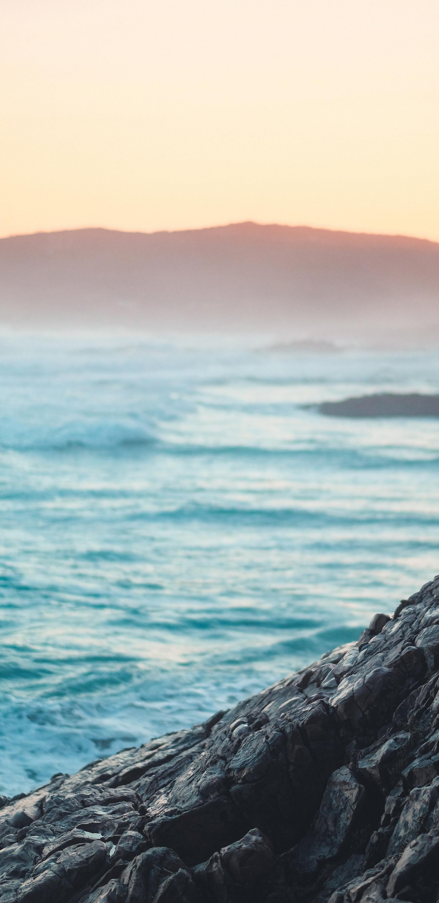 Paysage de Vagues, Vagues de L'océan, Sons de L'océan, Eau, Atmosphère. Wallpaper in 1440x2960 Resolution