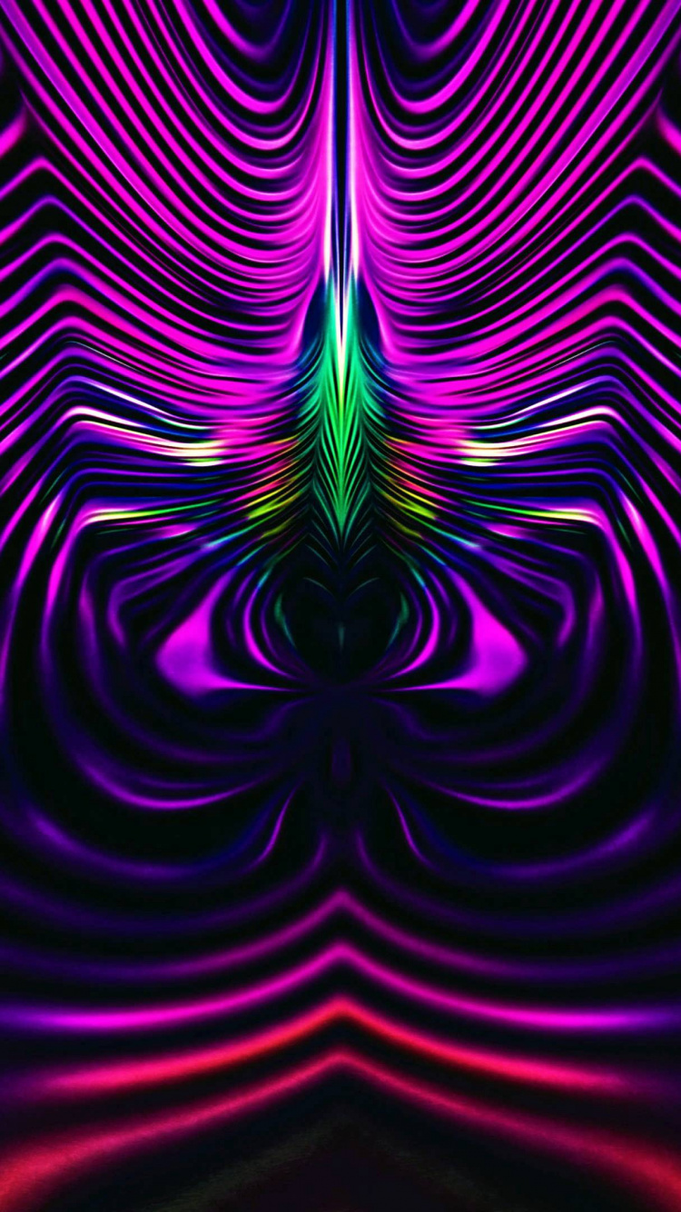 Peinture Abstraite Rouge et Noire. Wallpaper in 750x1334 Resolution