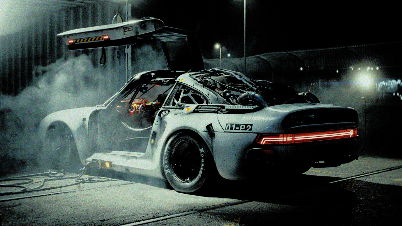 Auto-CGI, Sportwagen, Car, Porsche 959, Porsche. Wallpaper in 1280x720 Resolution