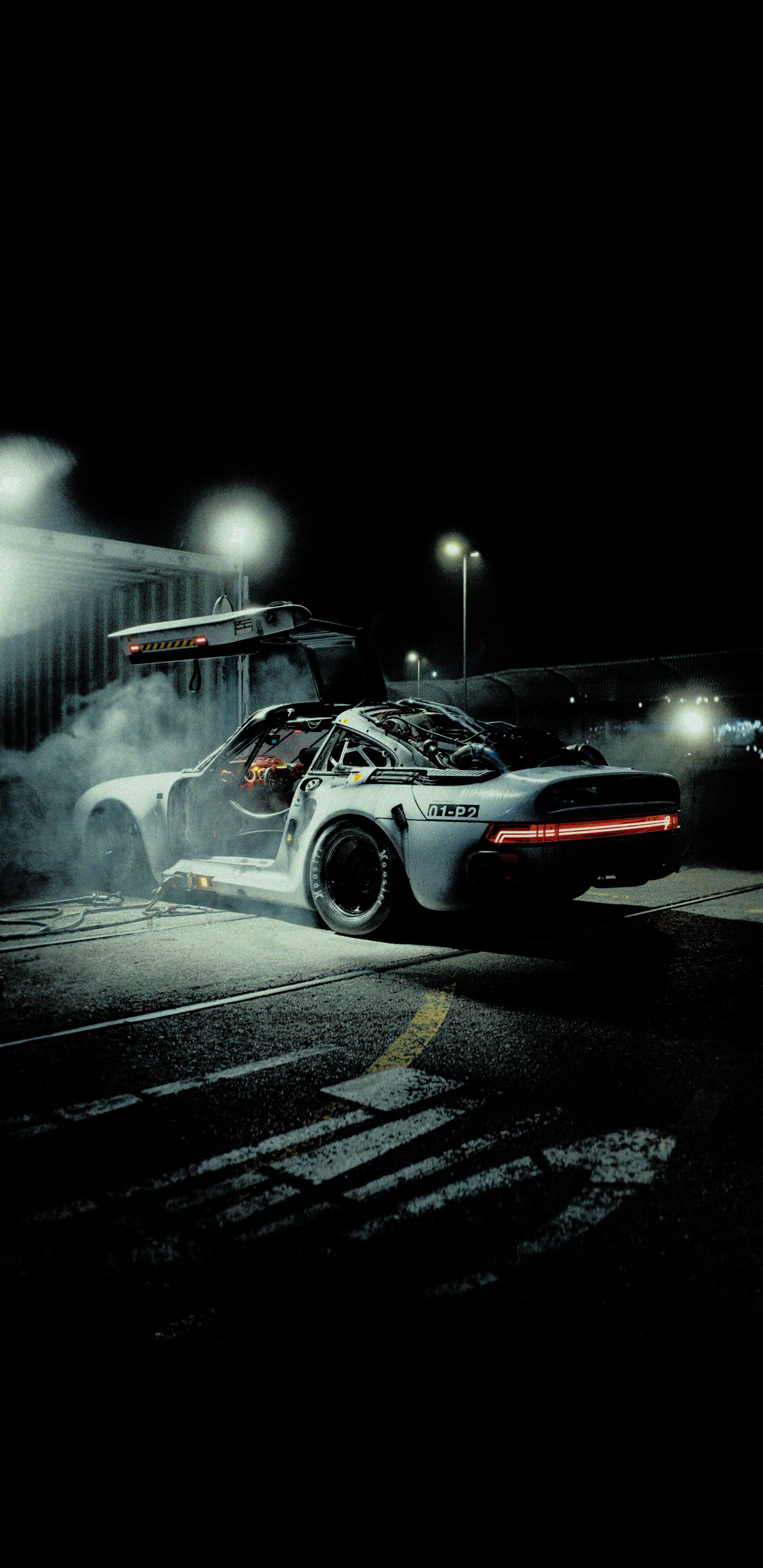 Auto-CGI, Sportwagen, Car, Porsche 959, Porsche. Wallpaper in 1440x2960 Resolution