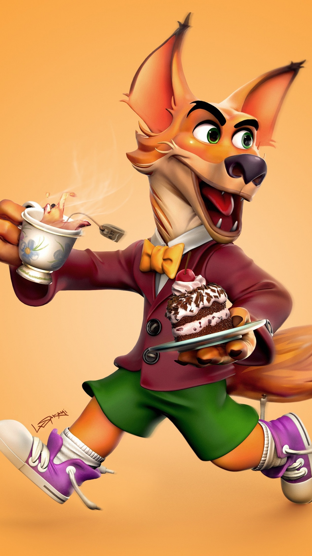 Fille Aux Cheveux Bruns en Robe Rouge et Blanche Tenant Une Illustration de Tasse en Argent. Wallpaper in 1080x1920 Resolution