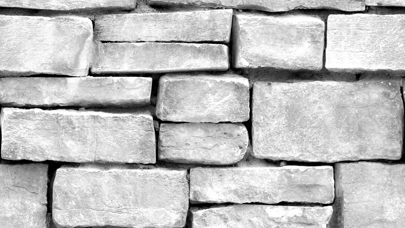 Brown and Gray Brick Wall. Wallpaper in 1366x768 Resolution