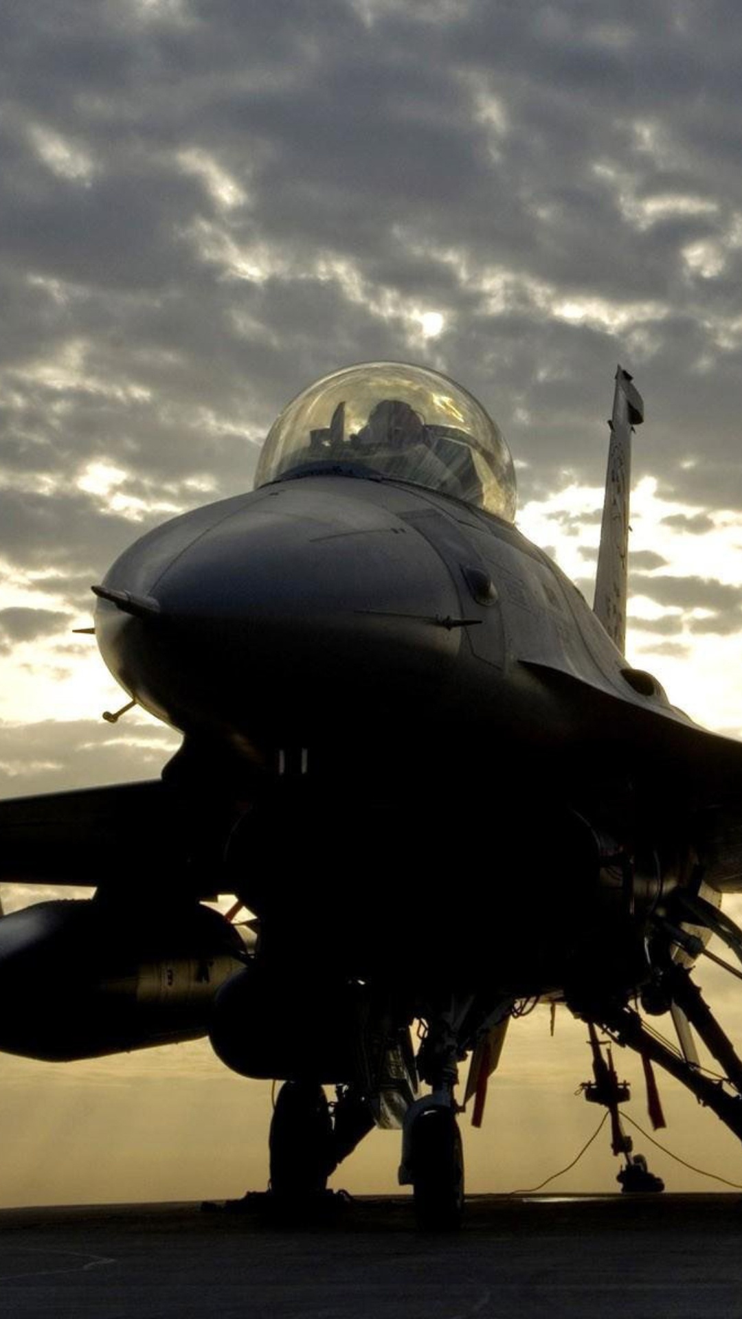 Black Fighter Plane Under White Clouds During Daytime. Wallpaper in 1080x1920 Resolution