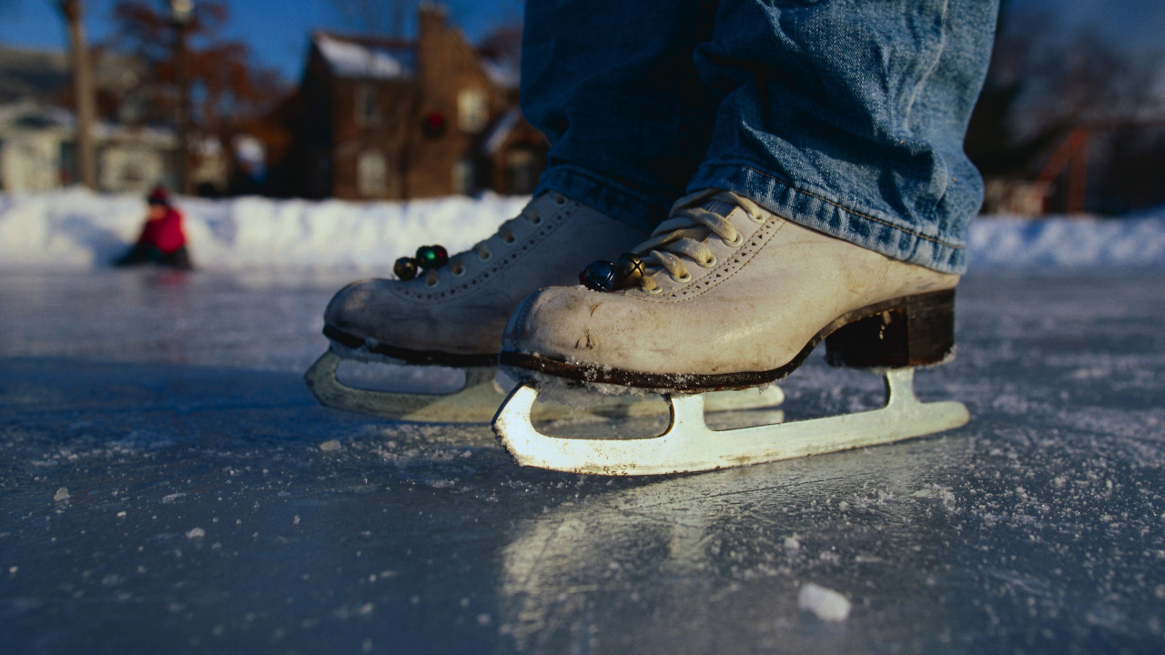 Person in Blue Denim Jeans and Brown Leather Boots Standing on Gray Concrete Floor. Wallpaper in 1280x720 Resolution