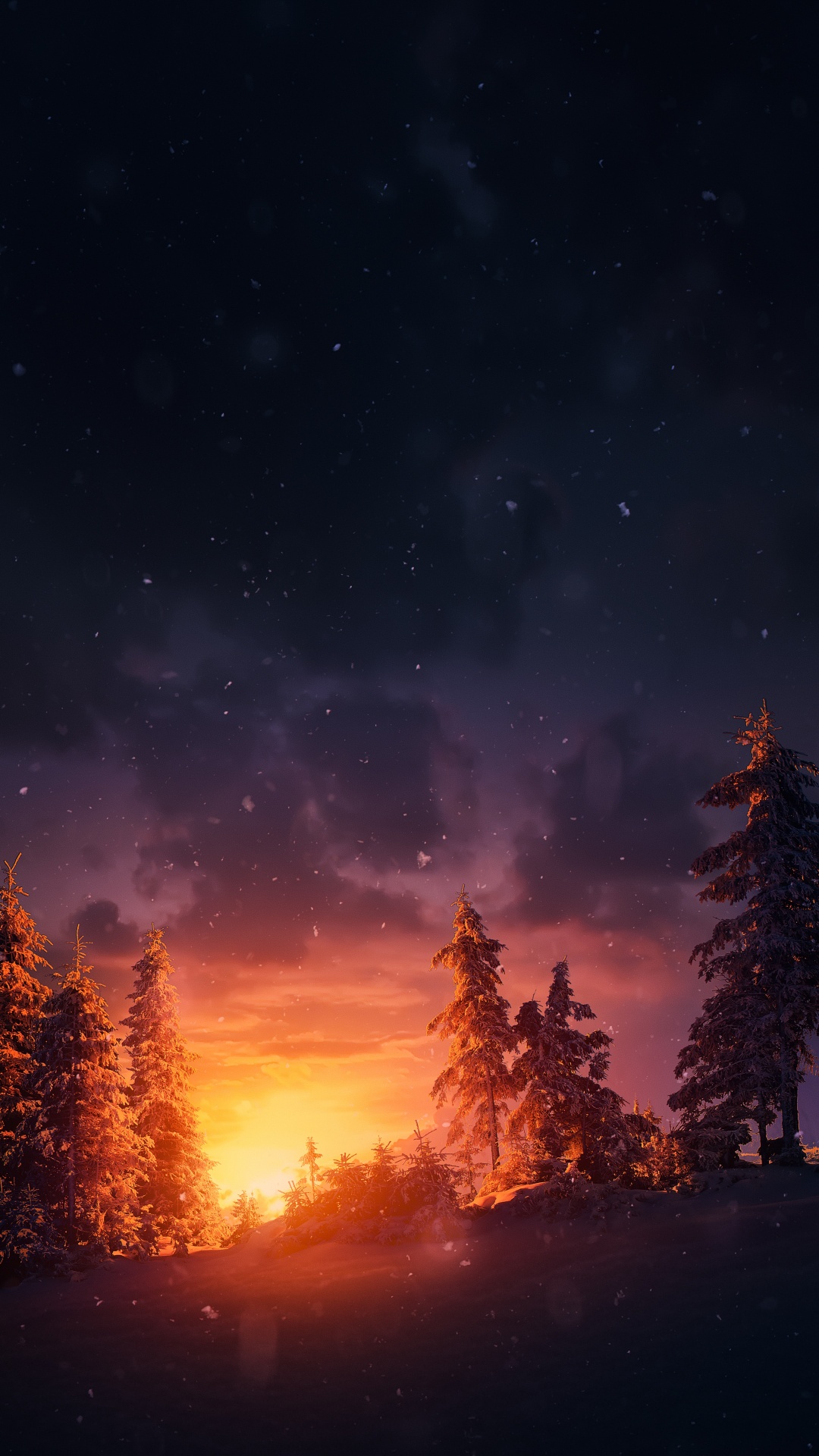 Download 1080x1920 Wallpaper Atmosphere, Natural Landscape, Cloud, Afterglow, Tree Atmosphere, Natural Landscape, Cloud, Afterglow, Tree. Wallpaper in 1080x1920 Resolution