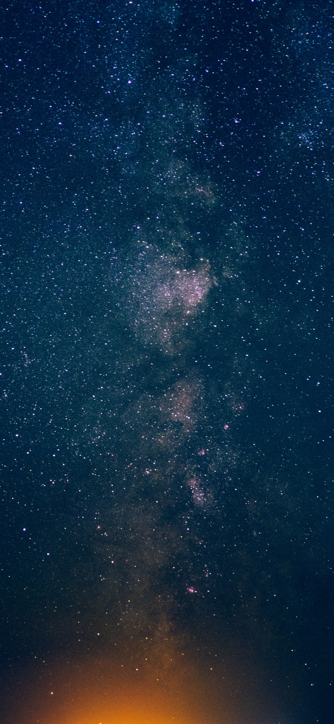 Starry Night Sky Over Starry Night. Wallpaper in 1125x2436 Resolution