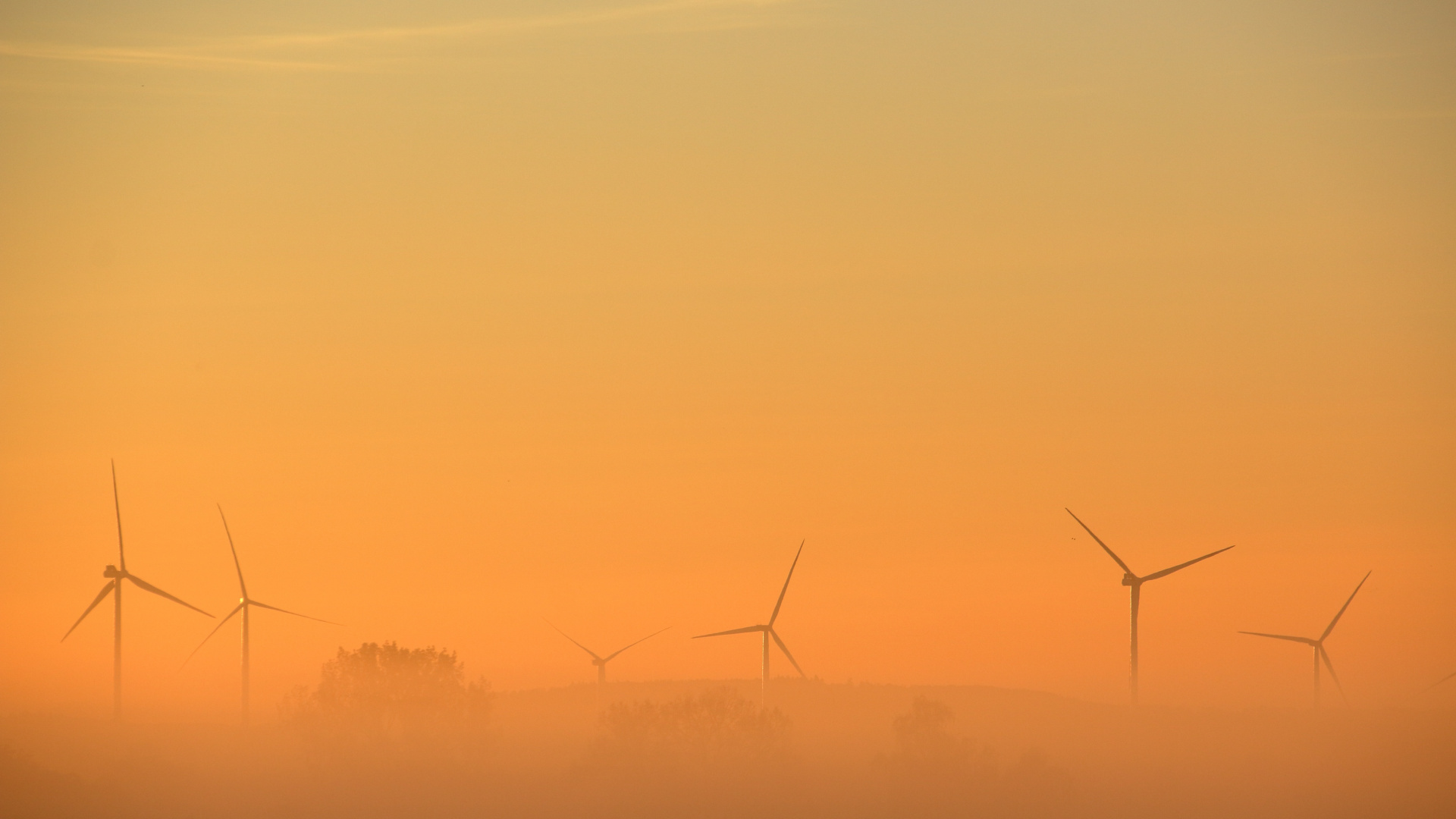 Silhouette de Poste Électrique Pendant le Coucher du Soleil. Wallpaper in 1920x1080 Resolution