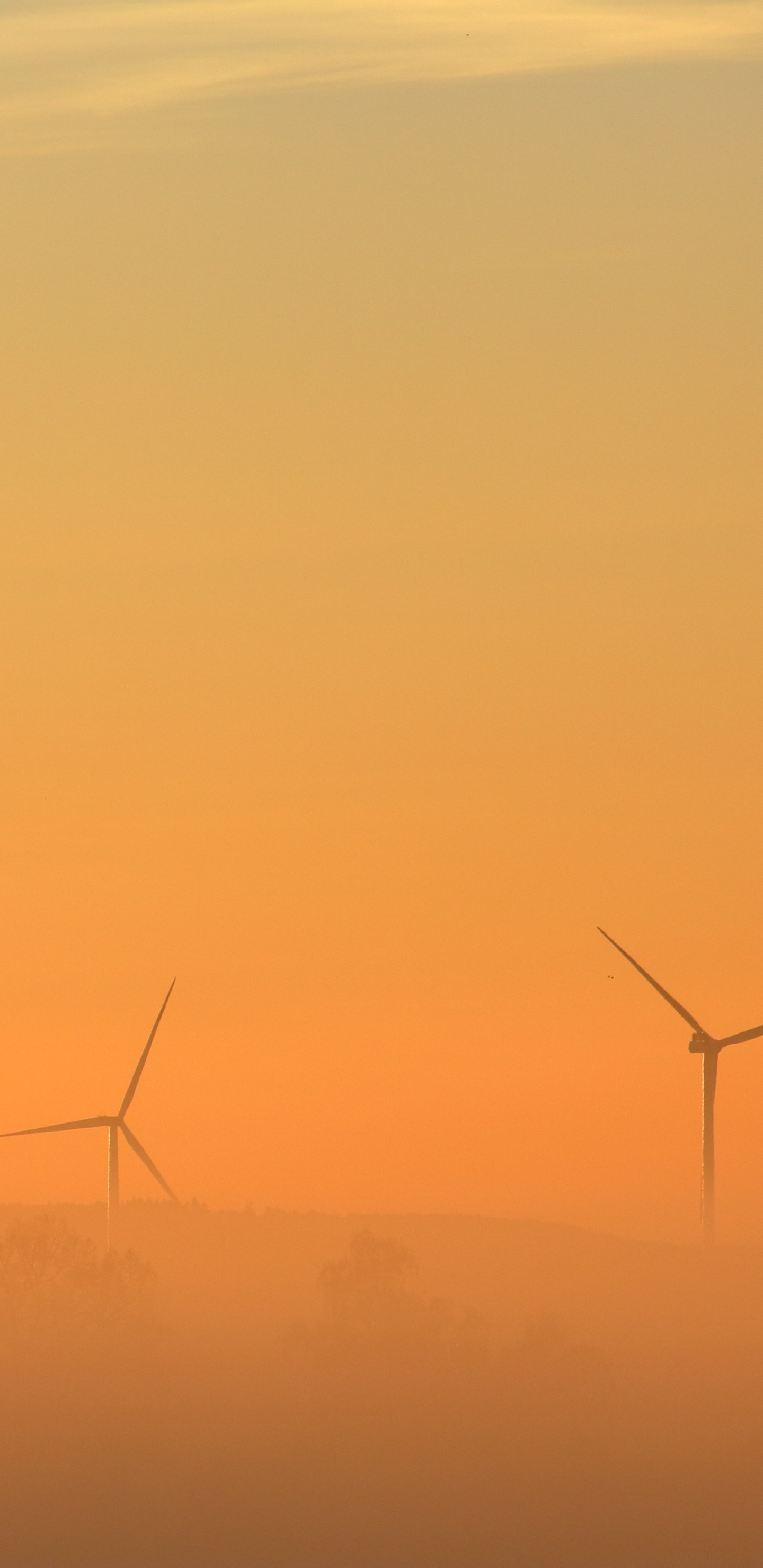 Silueta de Poste Eléctrico Durante la Puesta de Sol. Wallpaper in 1440x2960 Resolution