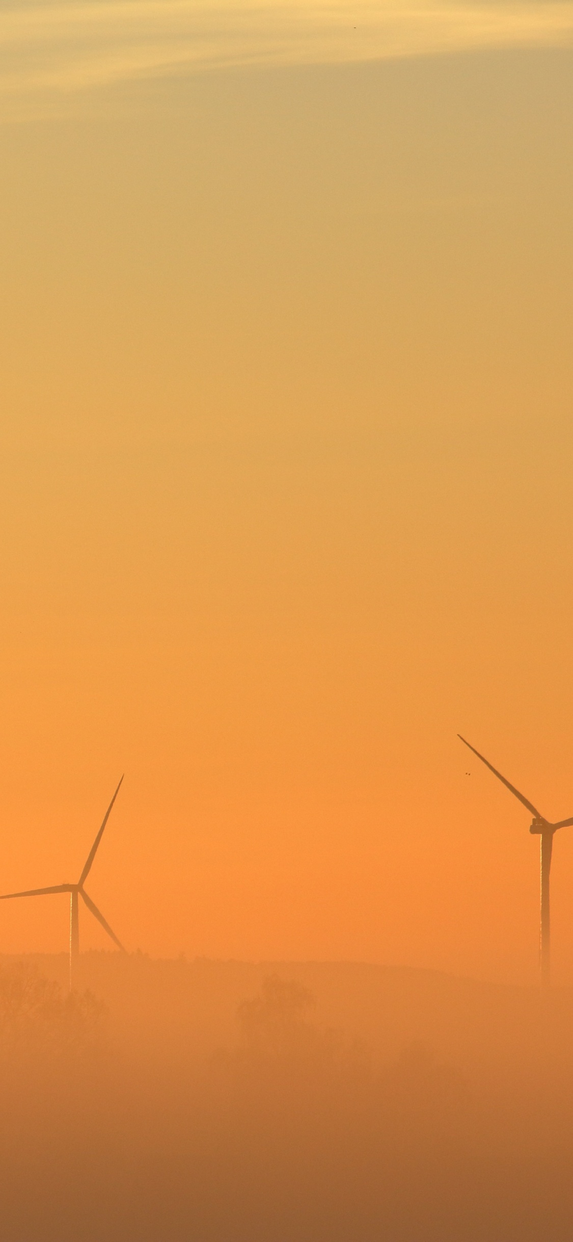 Silhouette of Electric Post During Sunset. Wallpaper in 1125x2436 Resolution